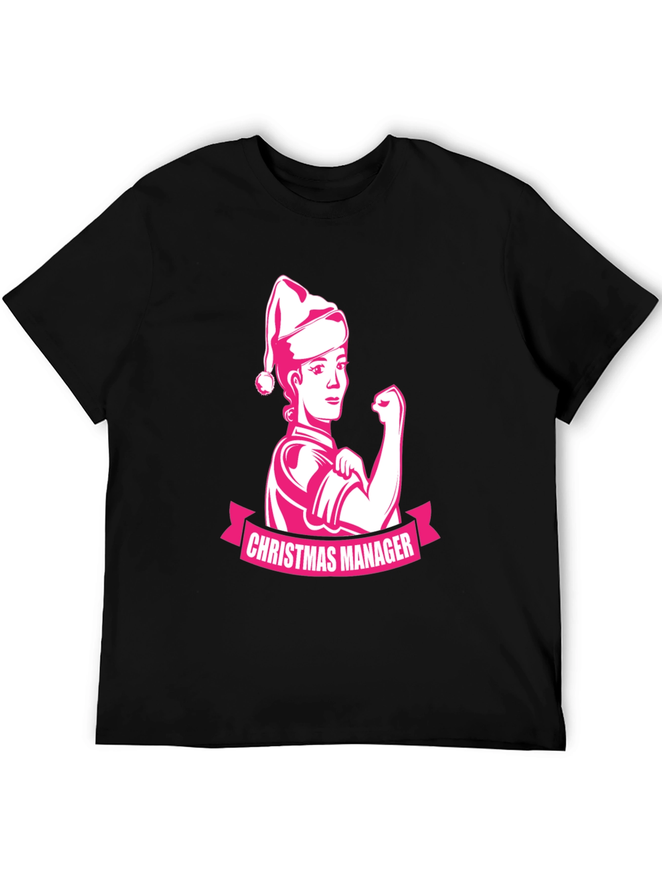 Christmas Manager Black T-Shirt