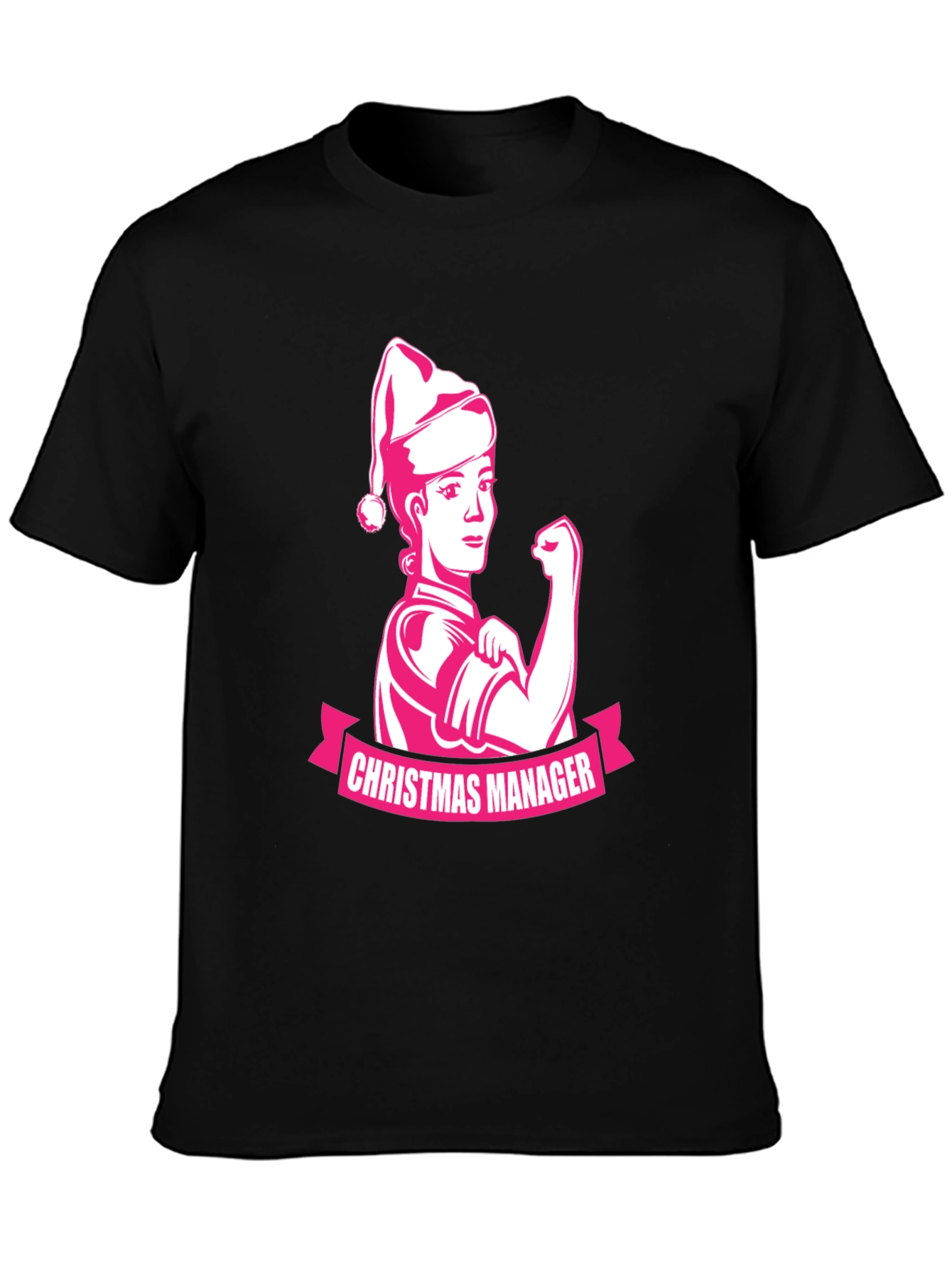 Christmas Manager Black T-Shirt