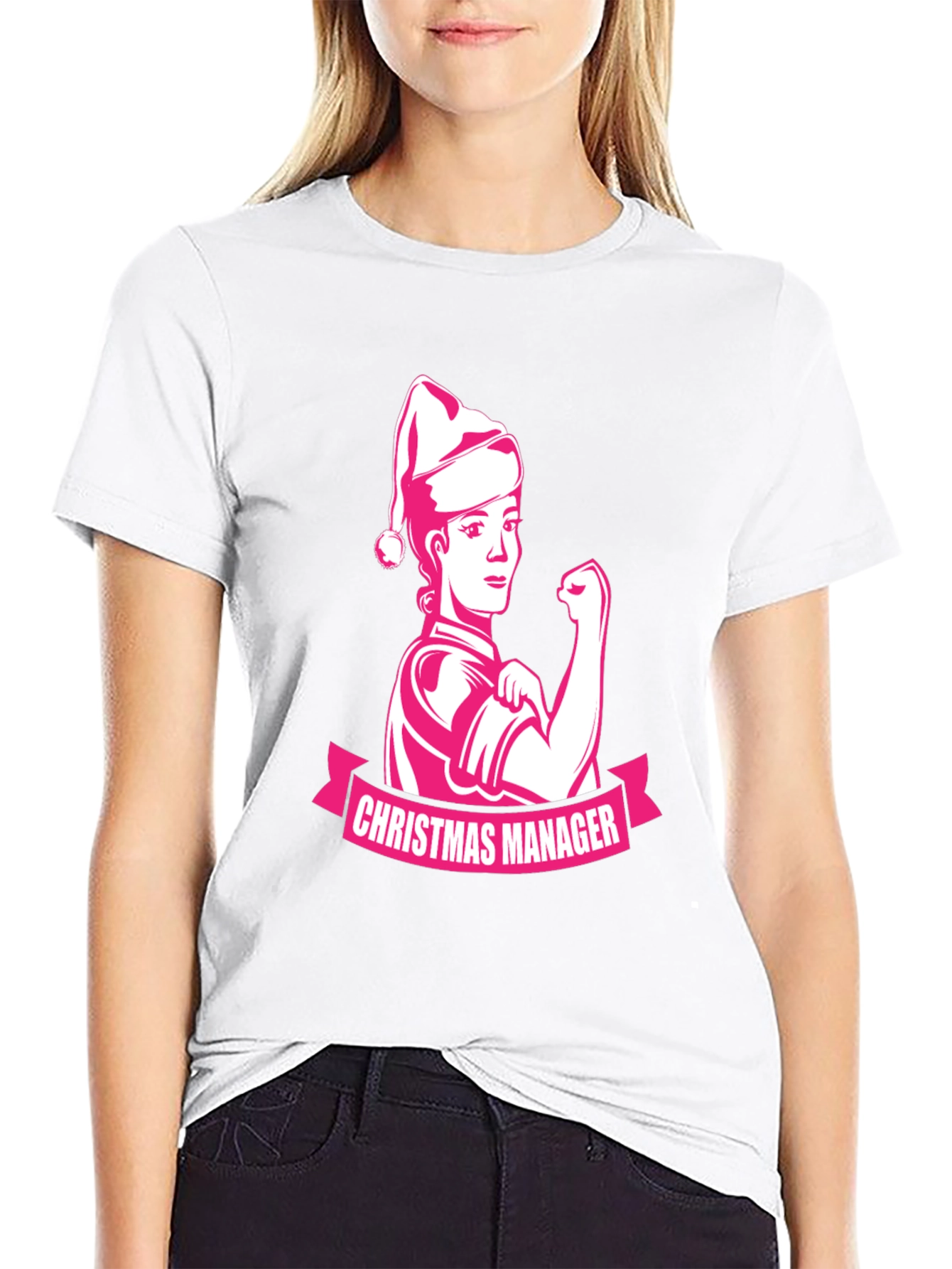 Christmas Manager Black T-Shirt