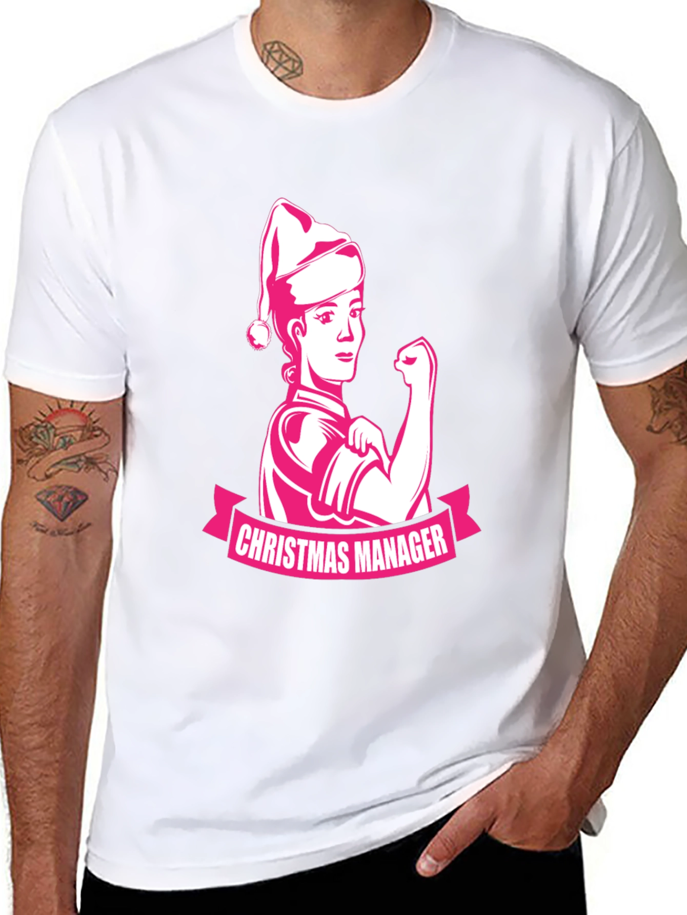 Christmas Manager Black T-Shirt