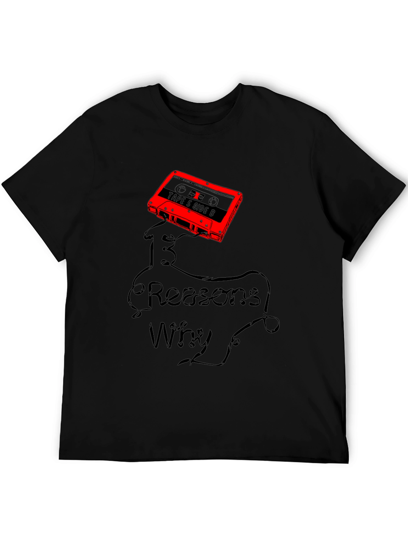 13 Reasons Why Graphic T-Shirt - Cassette Tape Design