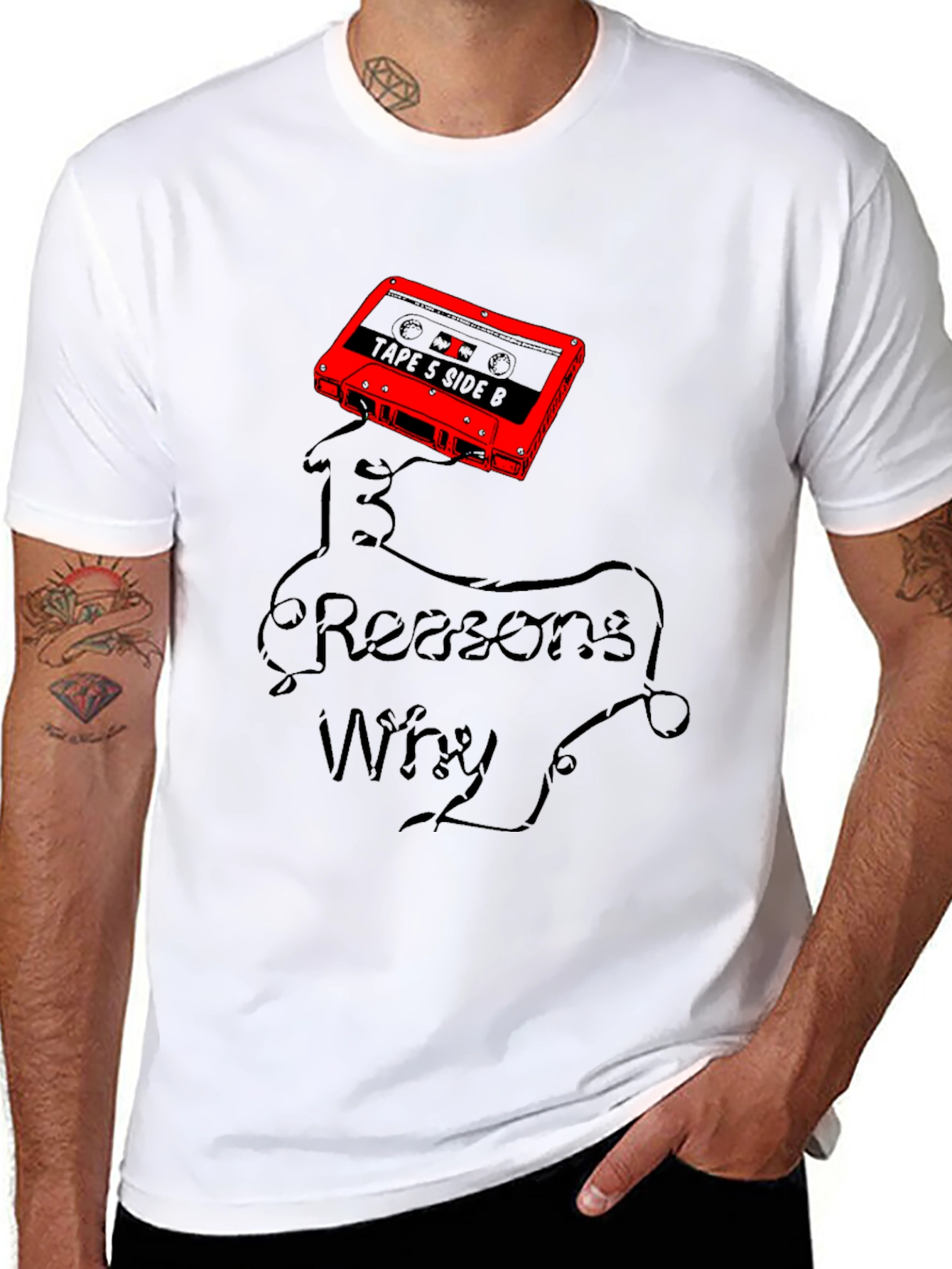 13 Reasons Why Graphic T-Shirt - Cassette Tape Design