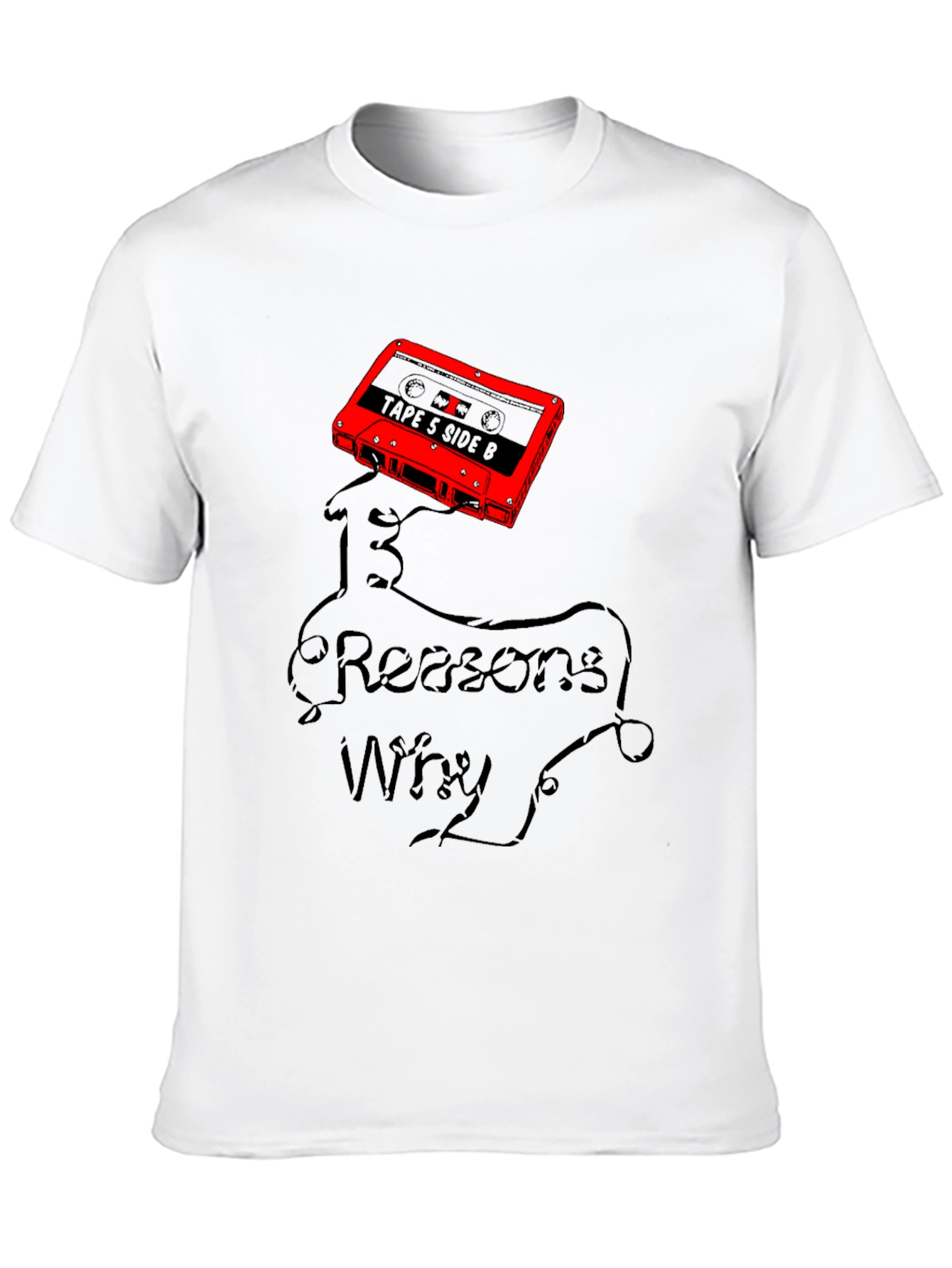 13 Reasons Why Graphic T-Shirt - Cassette Tape Design
