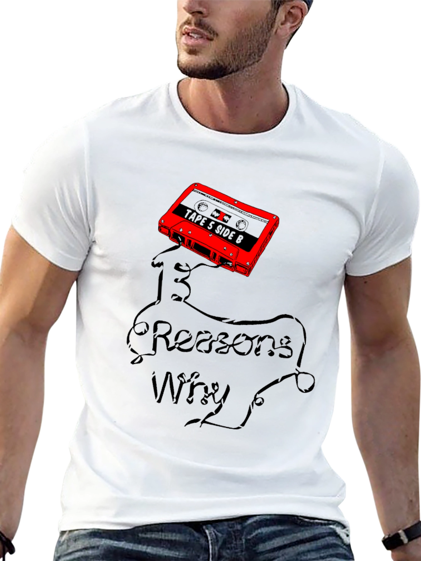 13 Reasons Why Graphic T-Shirt - Cassette Tape Design