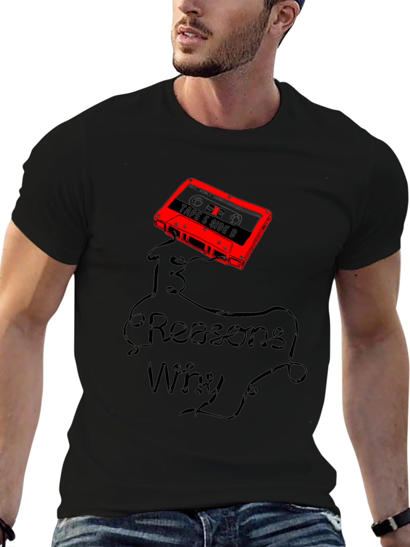 13 Reasons Why Graphic T-Shirt - Cassette Tape Design