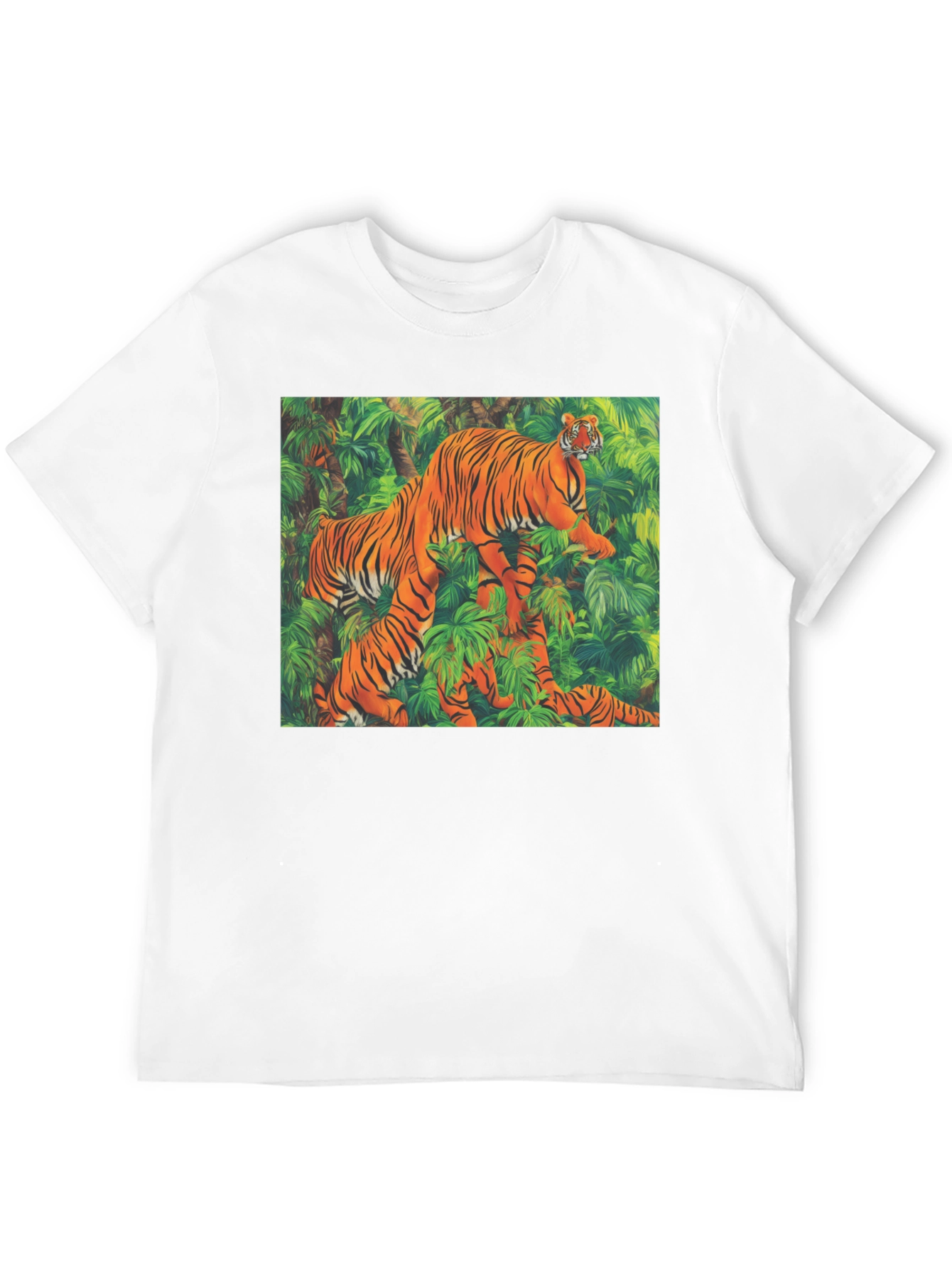 Tiger Jungle Graphic Tee - Unique Animal Print Shirt