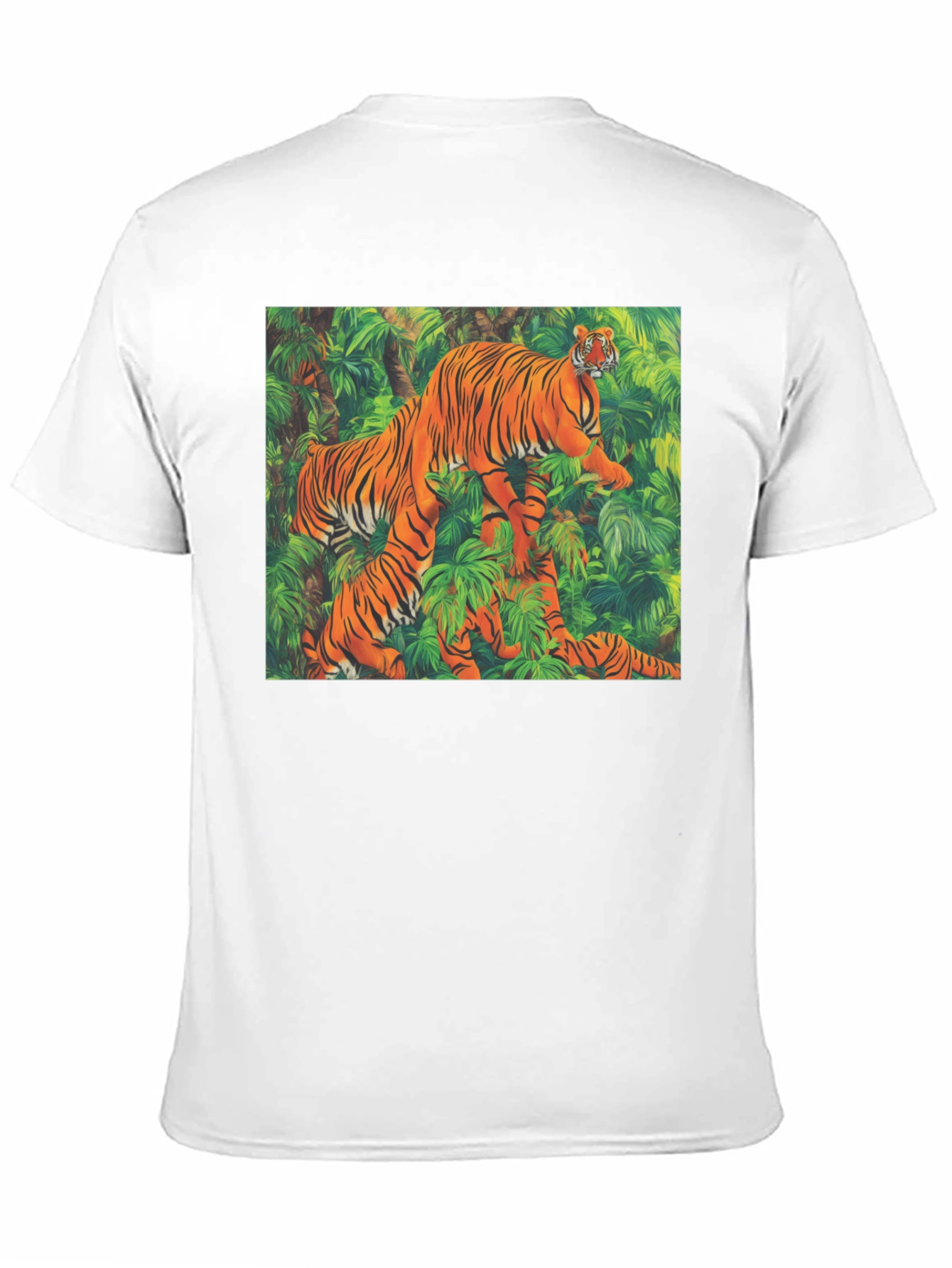 Tiger Jungle Graphic Tee - Unique Animal Print Shirt