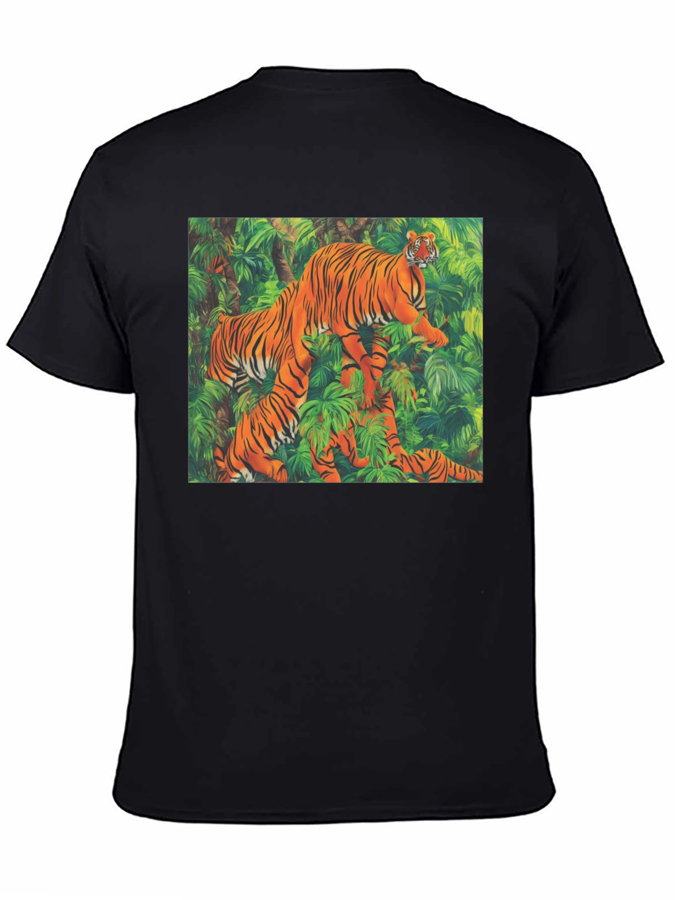 Tiger Jungle Graphic Tee - Unique Animal Print Shirt