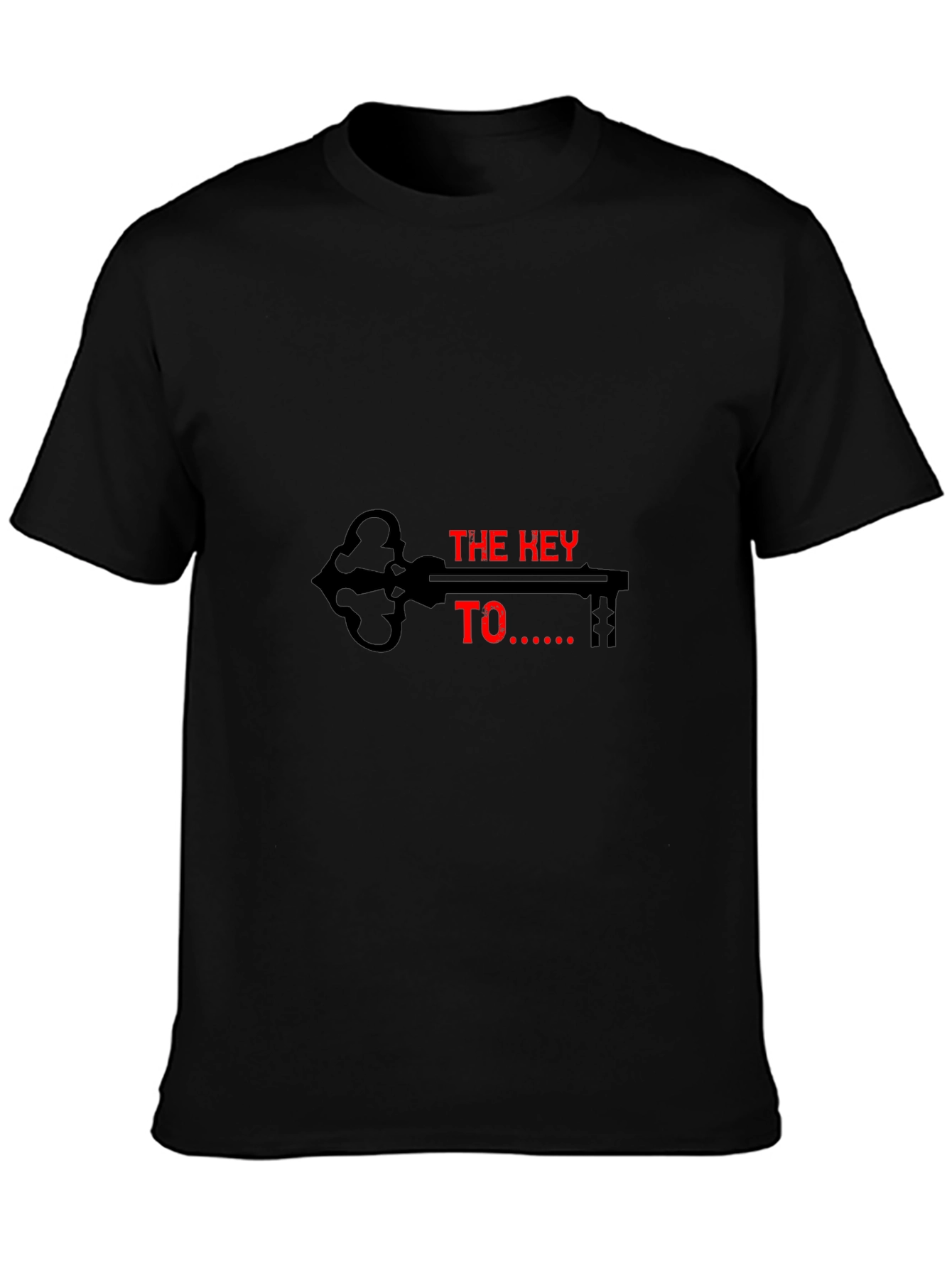 The Key To T-Shirt - Mens Black Graphic Tee