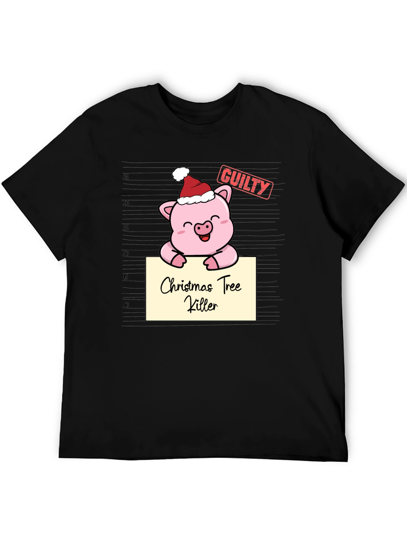 Christmas Tree Killer Pig T-Shirt