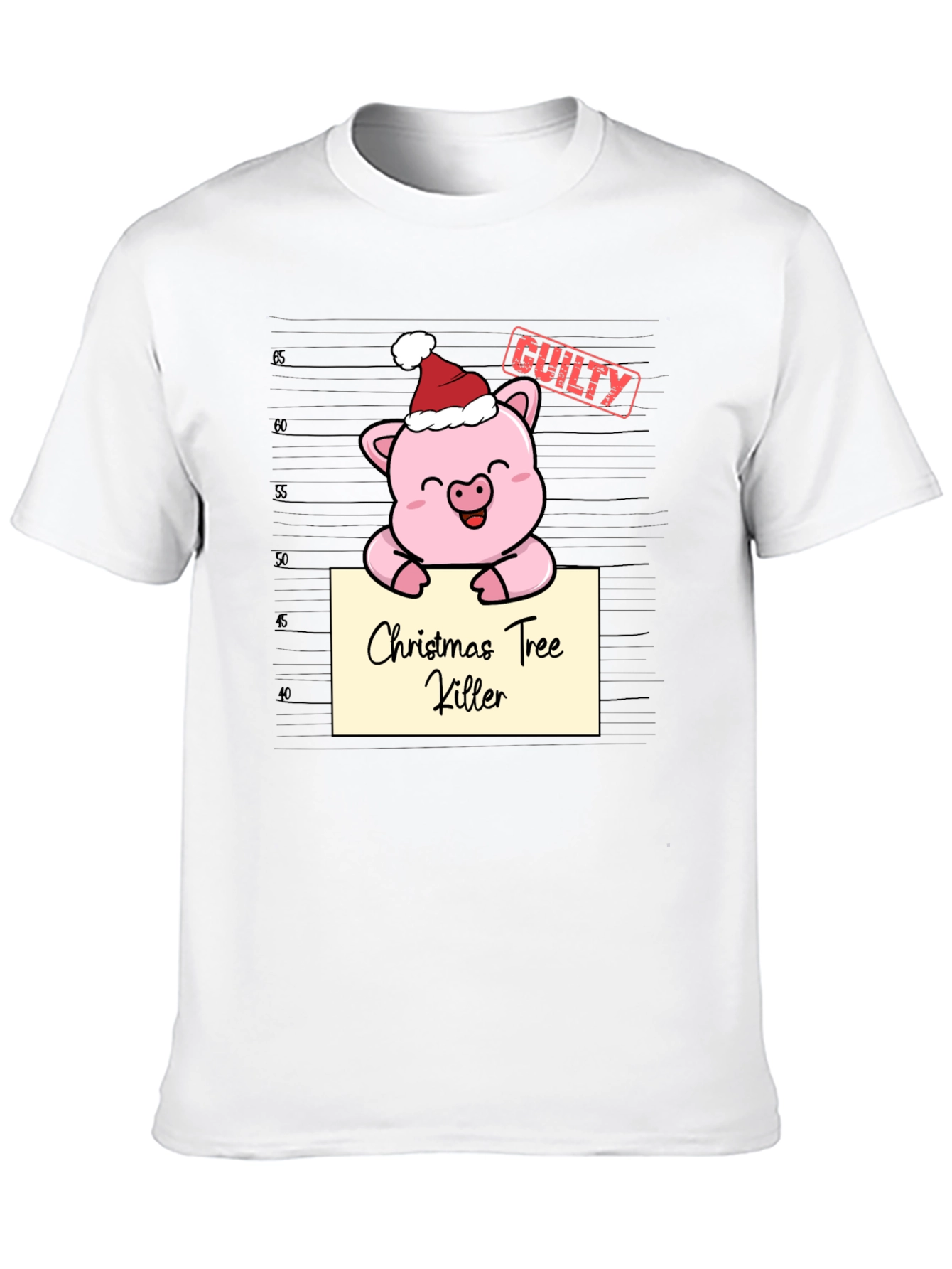 Christmas Tree Killer Pig T-Shirt