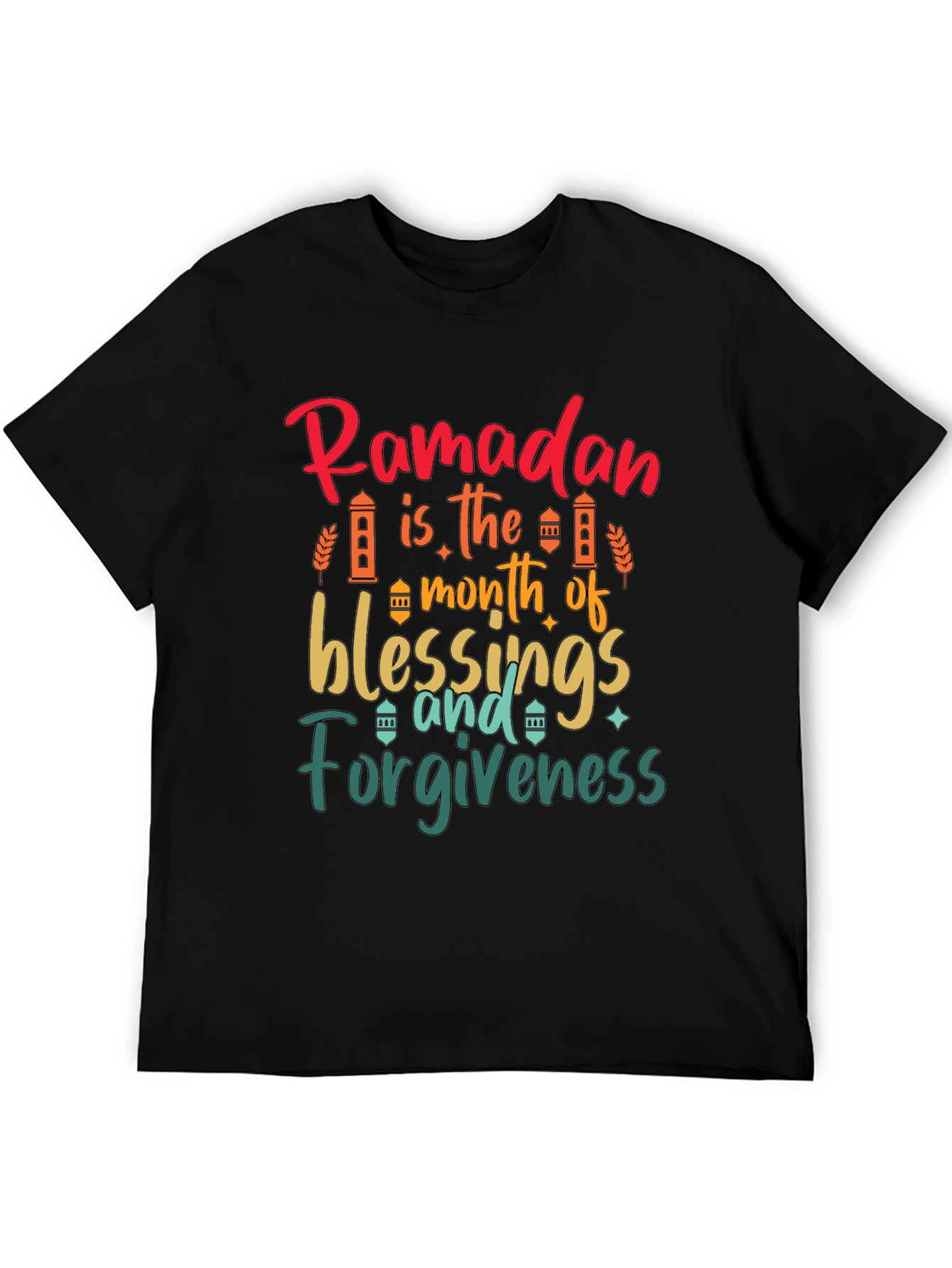 Ramadan Blessings & Forgiveness Black T-Shirt