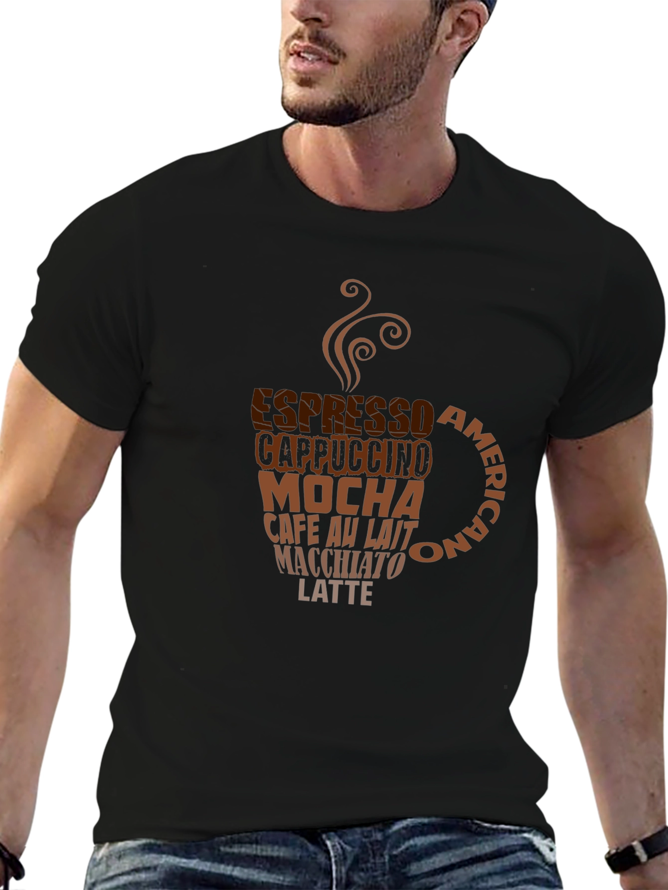 Coffee Lovers T-Shirt - Espresso Cappuccino Design