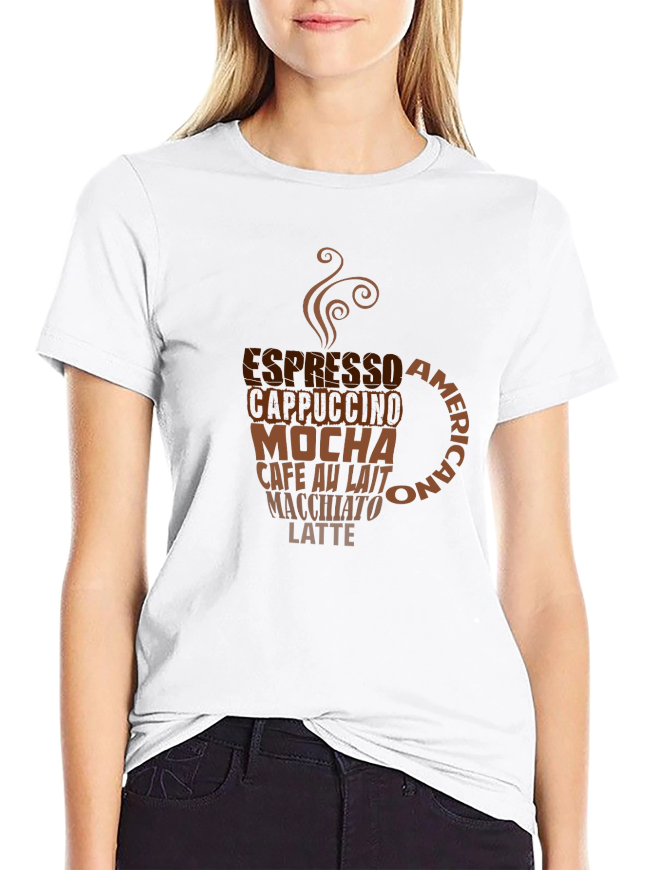 Coffee Lovers T-Shirt - Espresso Cappuccino Design