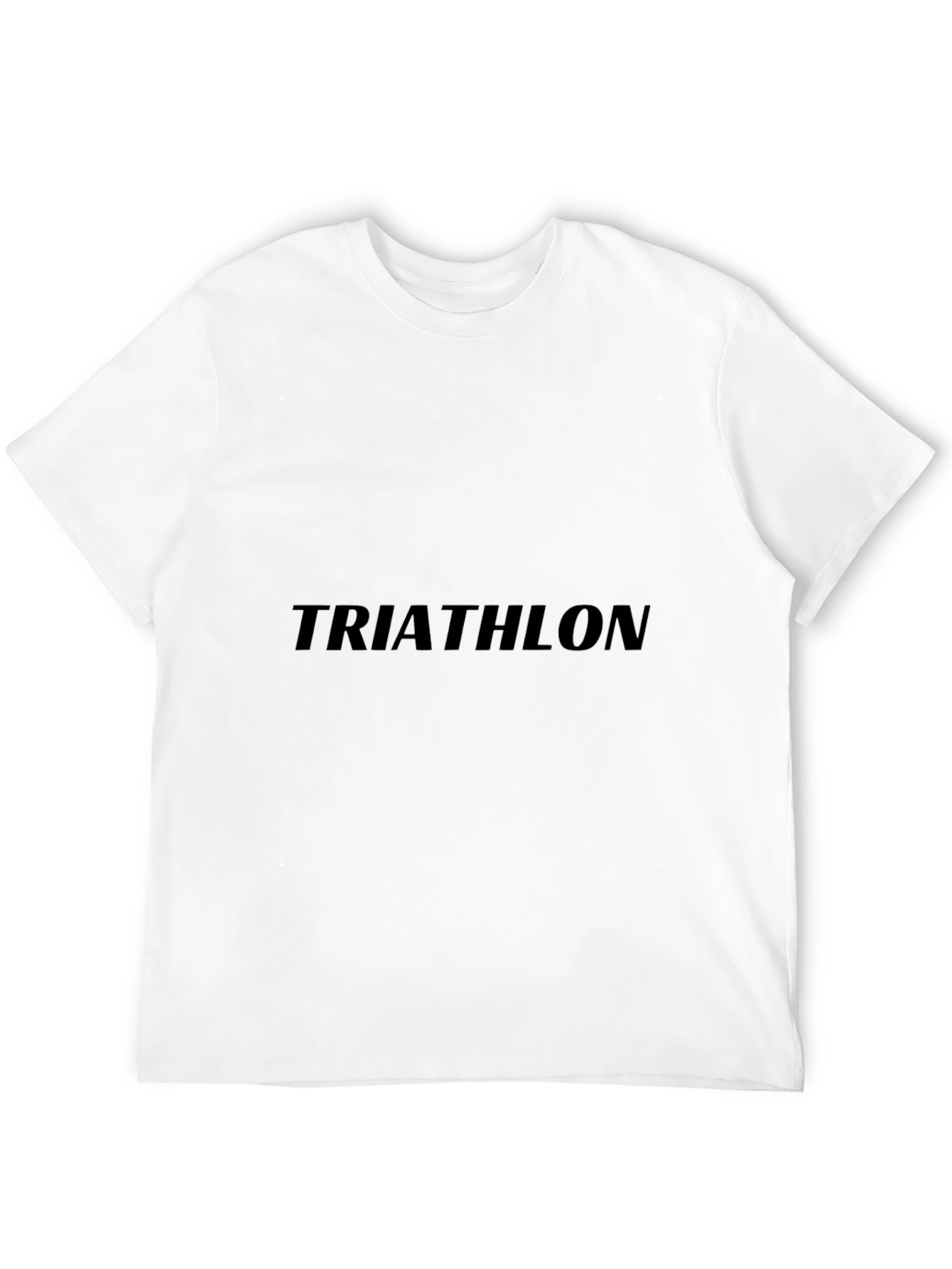 Triathlon Graphic Tee - Black Cotton Blend