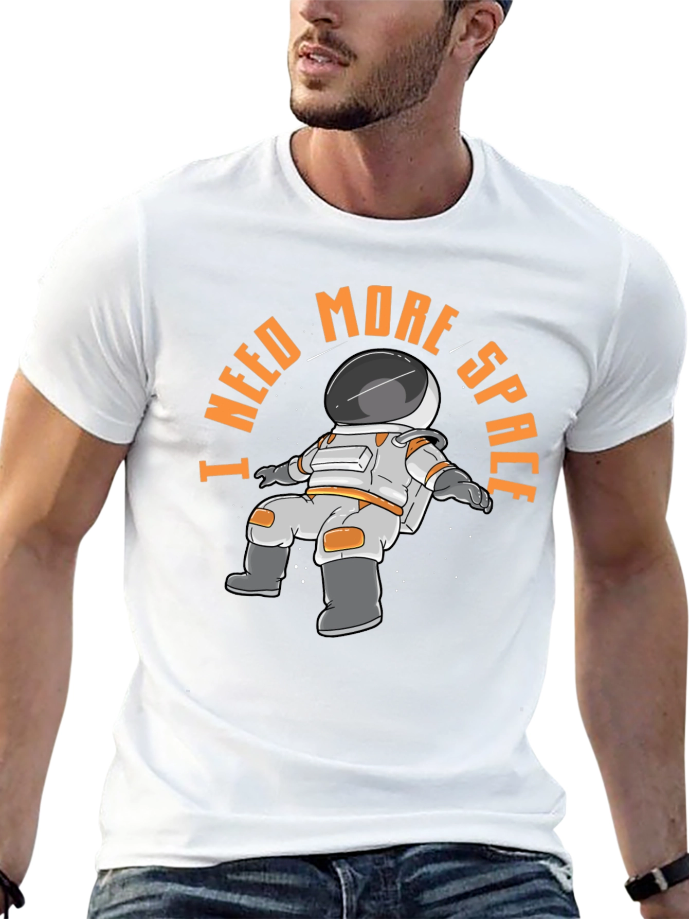 I Need More Space Astronaut Graphic T-Shirt