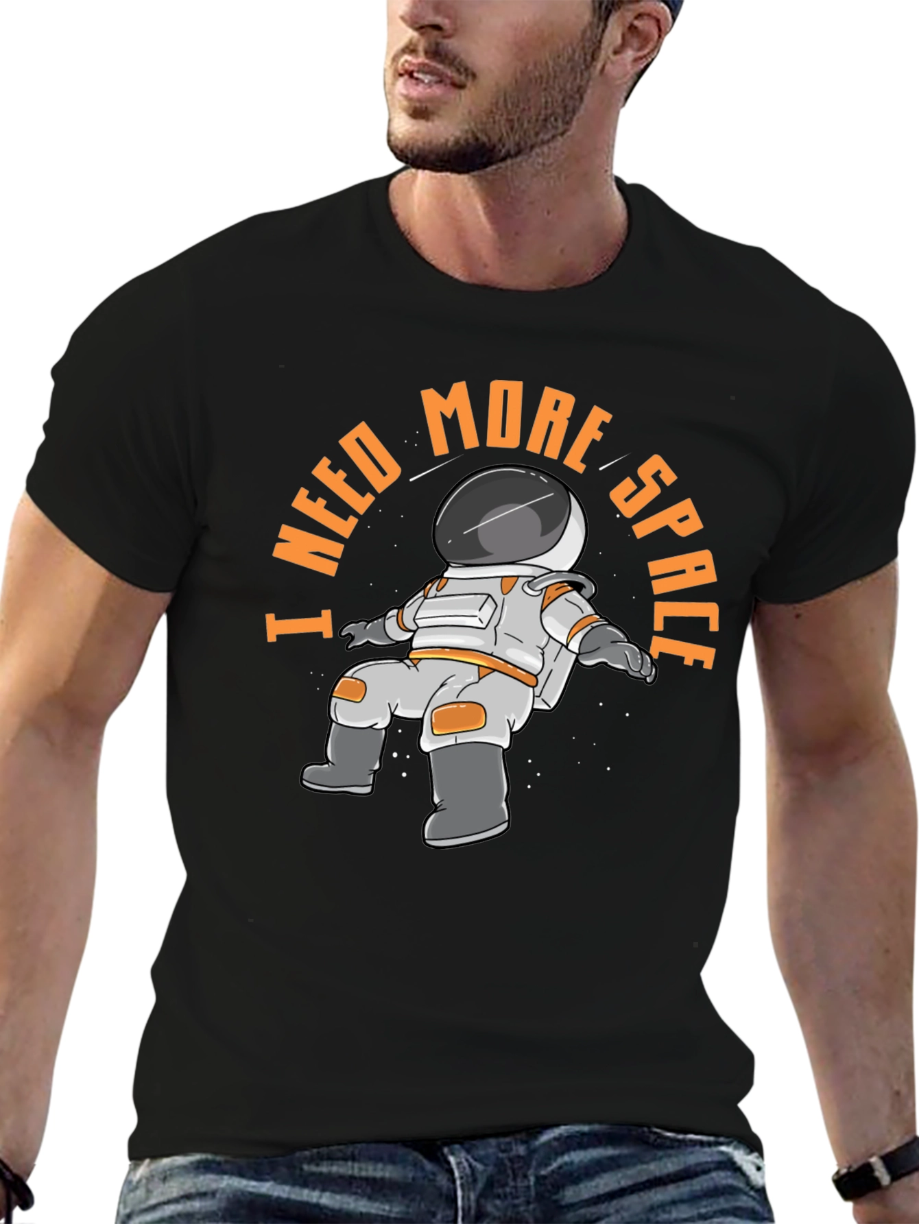 I Need More Space Astronaut Graphic T-Shirt