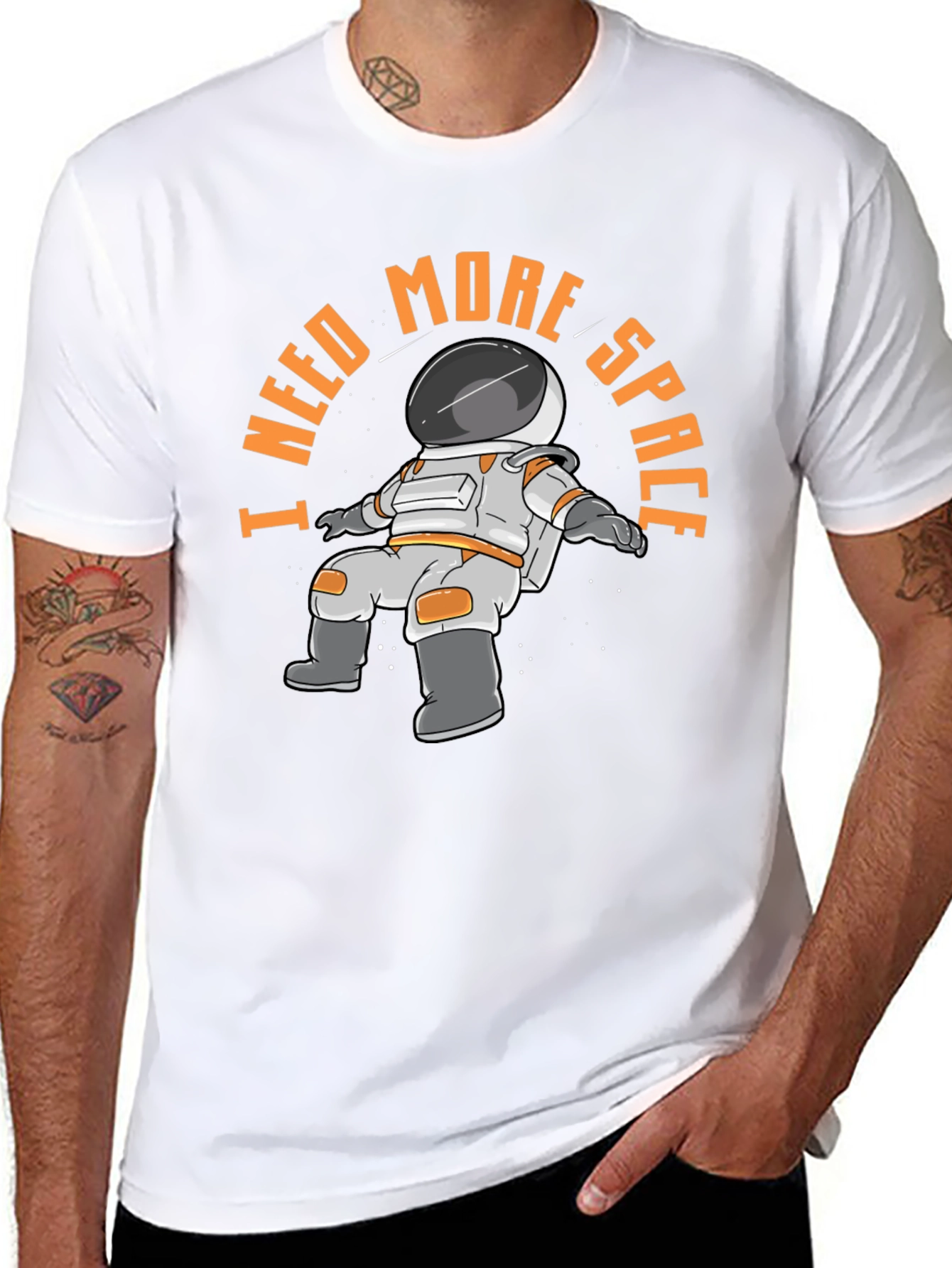I Need More Space Astronaut Graphic T-Shirt