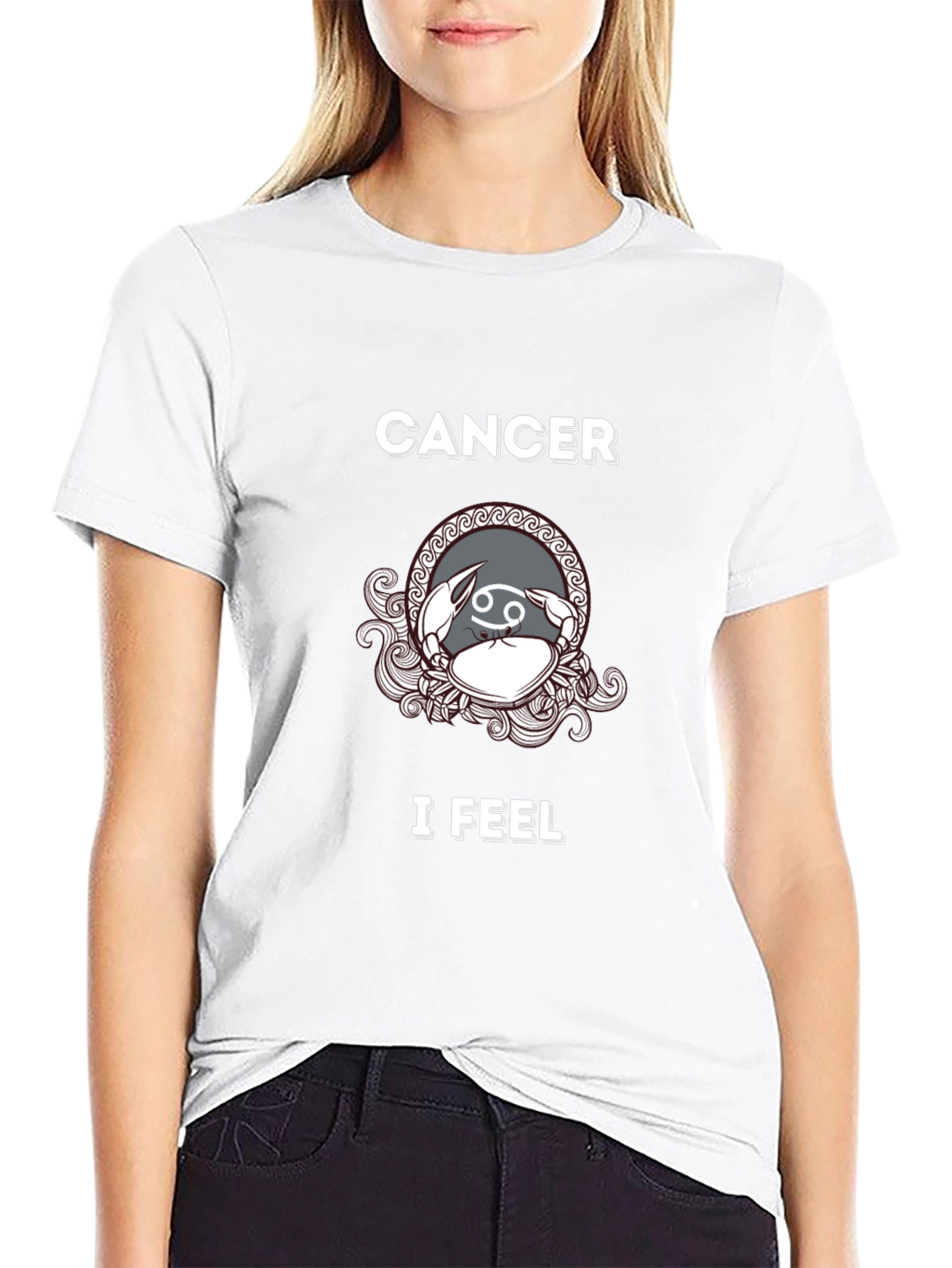 Cancer Zodiac T-Shirt - I Feel Design