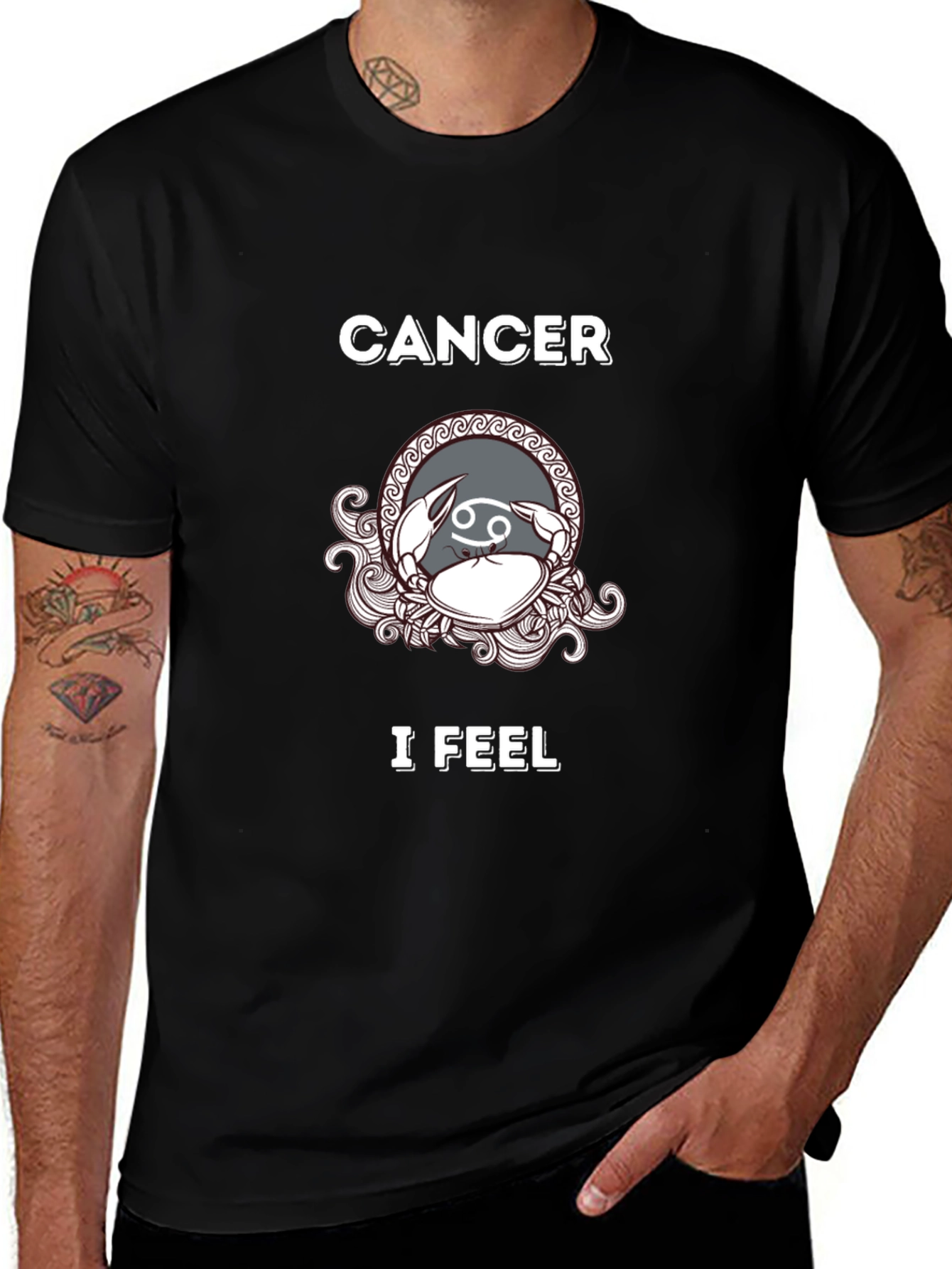 Cancer Zodiac T-Shirt - I Feel Design