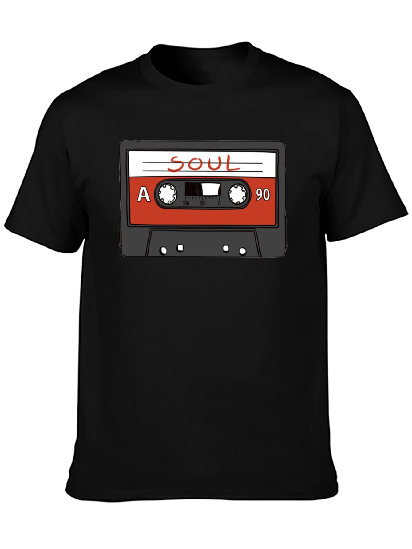 Soul Cassette Tape Graphic T-Shirt - Retro Music Style