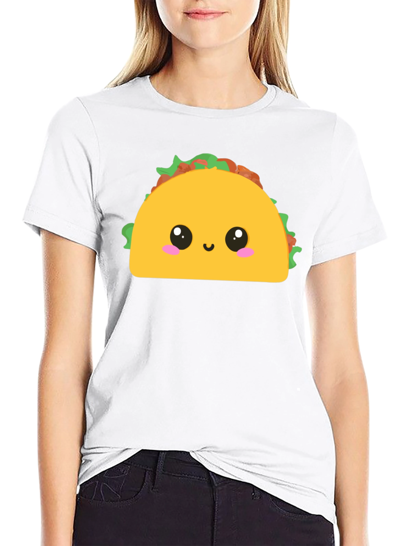 Cute Taco Graphic Tee - Fun Food T-Shirt