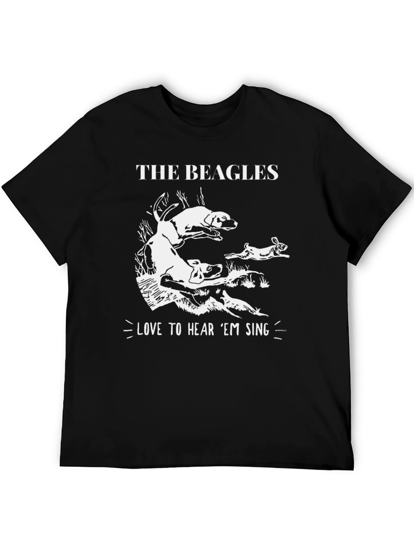 The Beagles Mens Graphic T-Shirt - Hear Em Sing!