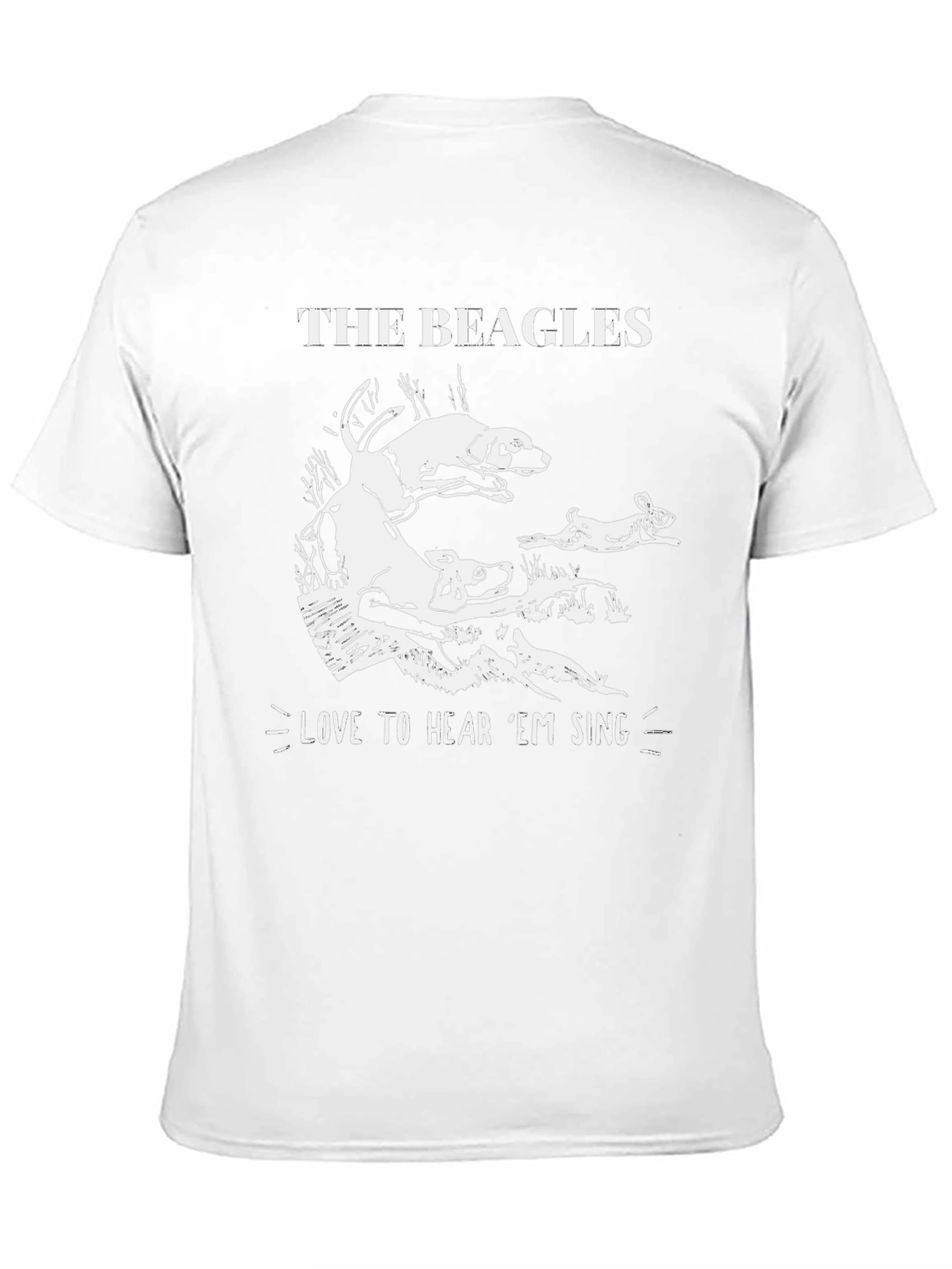 The Beagles Mens Graphic T-Shirt - Hear Em Sing!