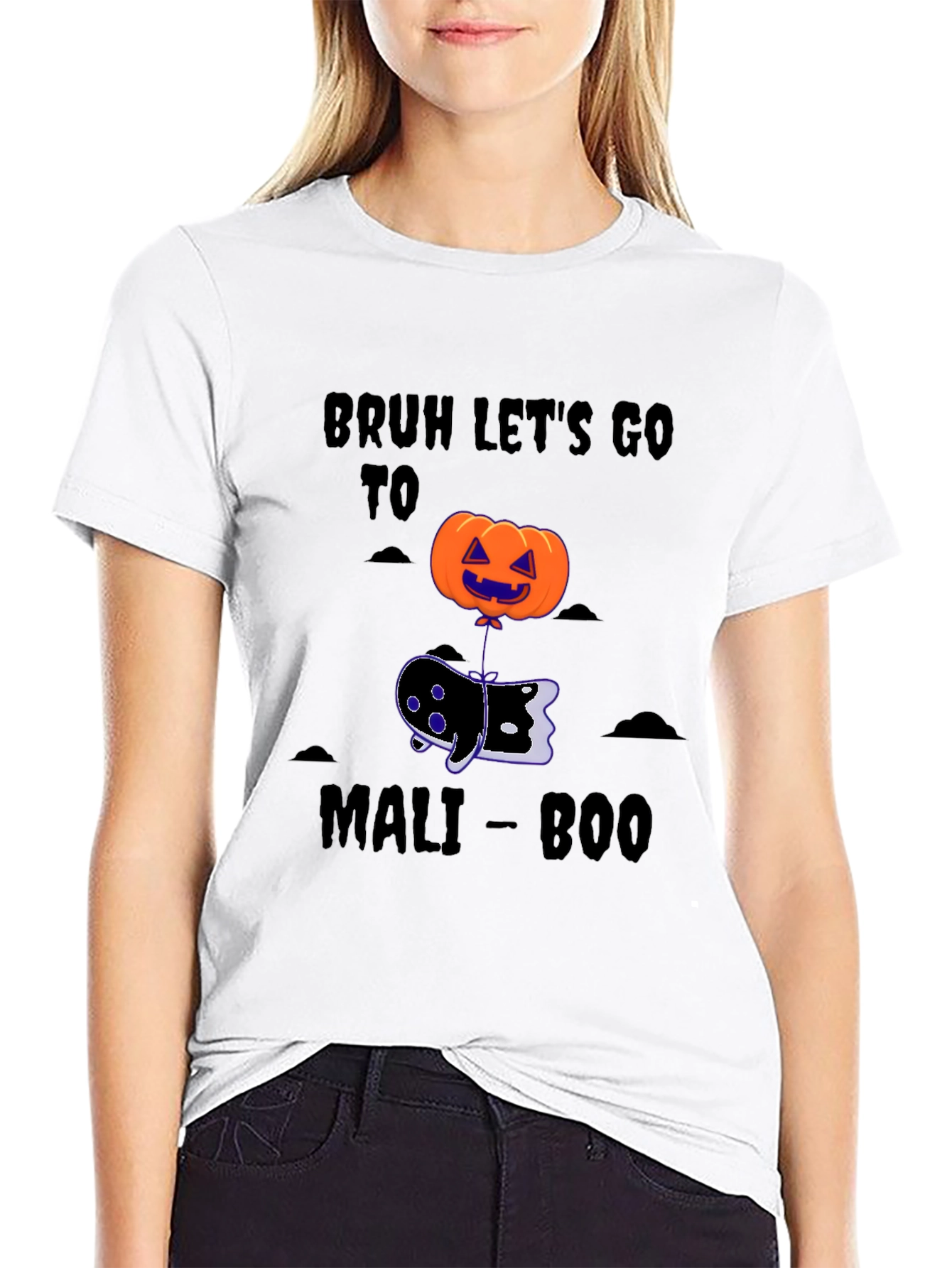 Bruh Lets Go To Mali-Boo Halloween T-Shirt