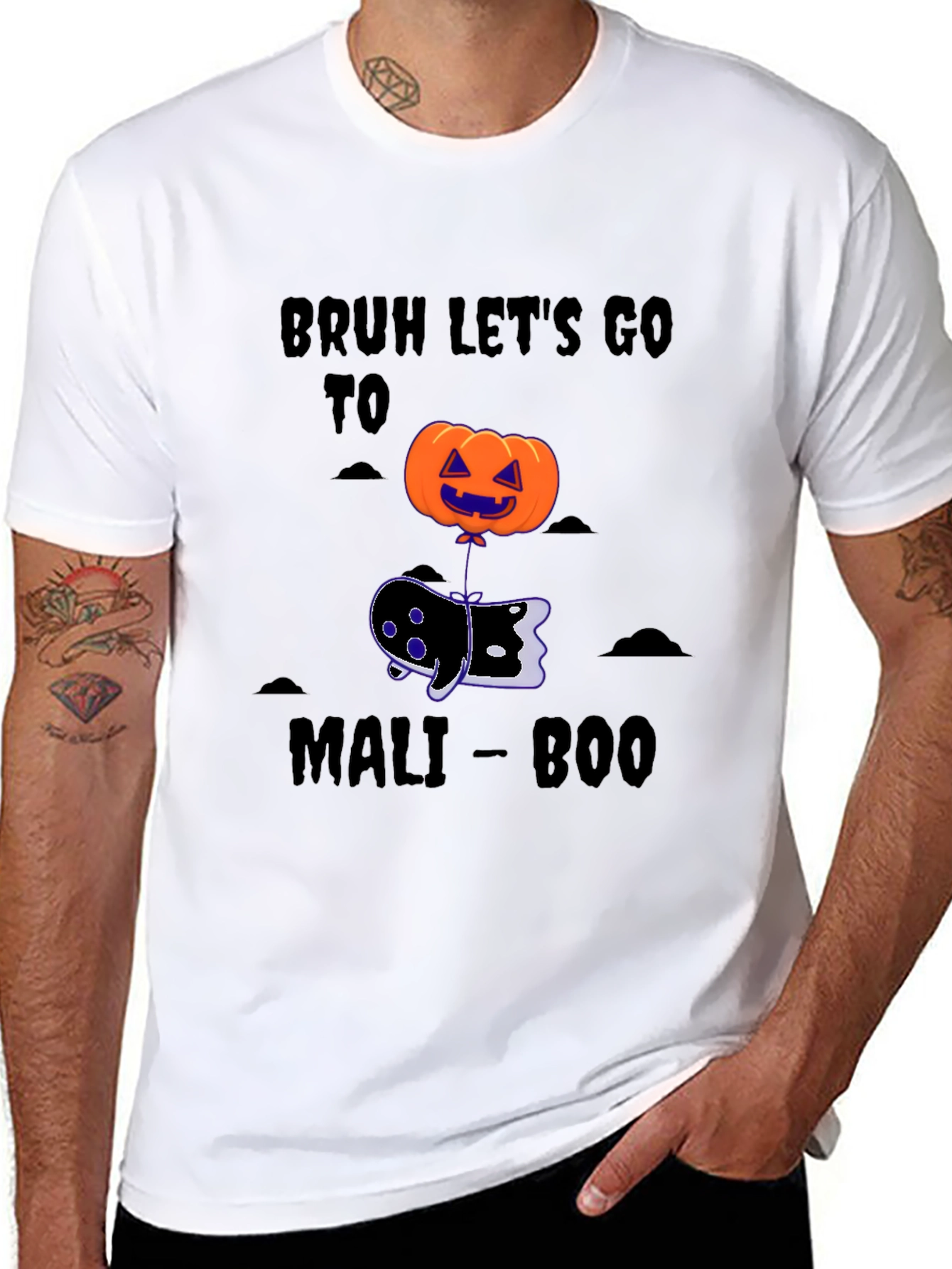 Bruh Lets Go To Mali-Boo Halloween T-Shirt