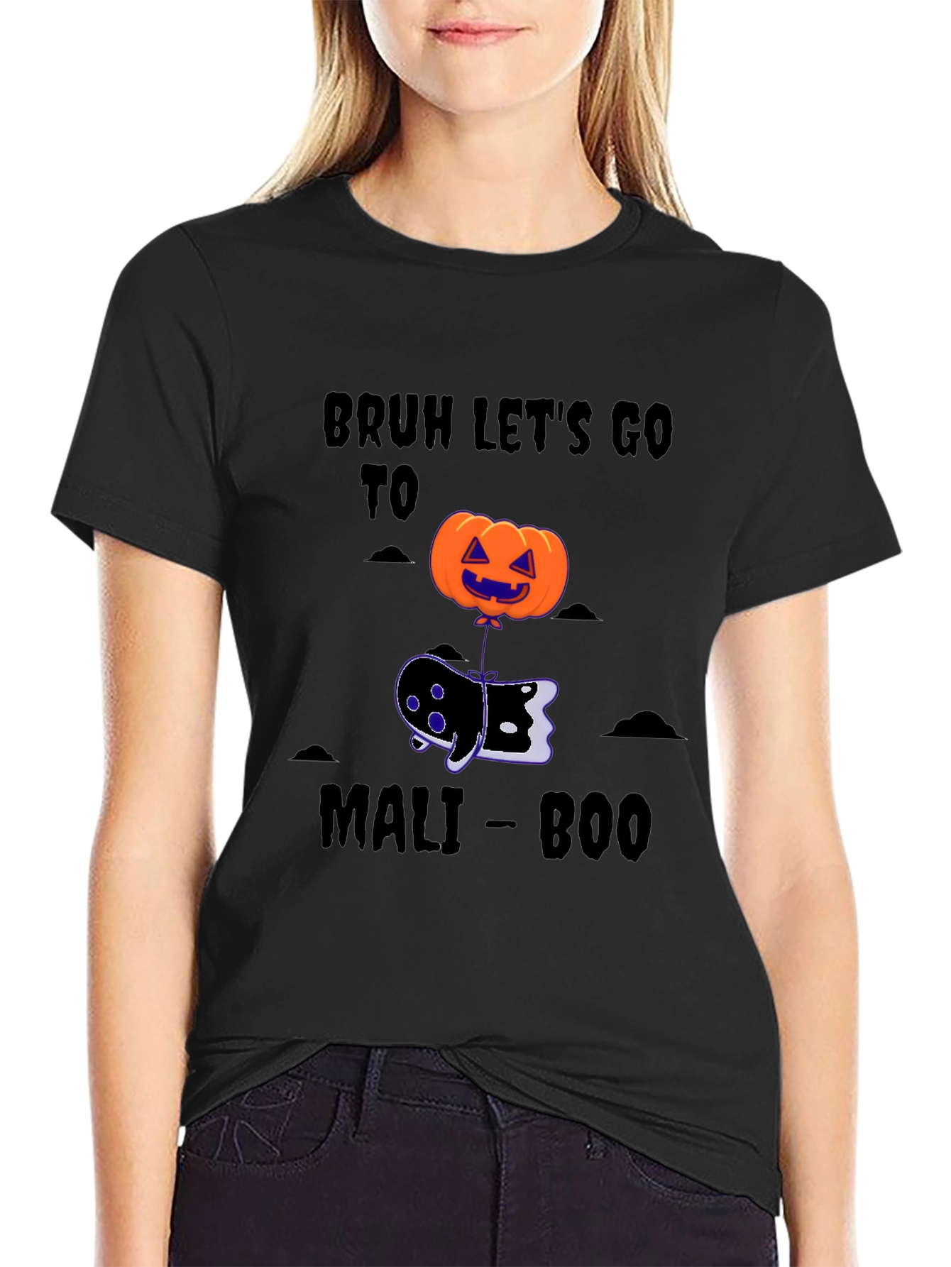 Bruh Lets Go To Mali-Boo Halloween T-Shirt