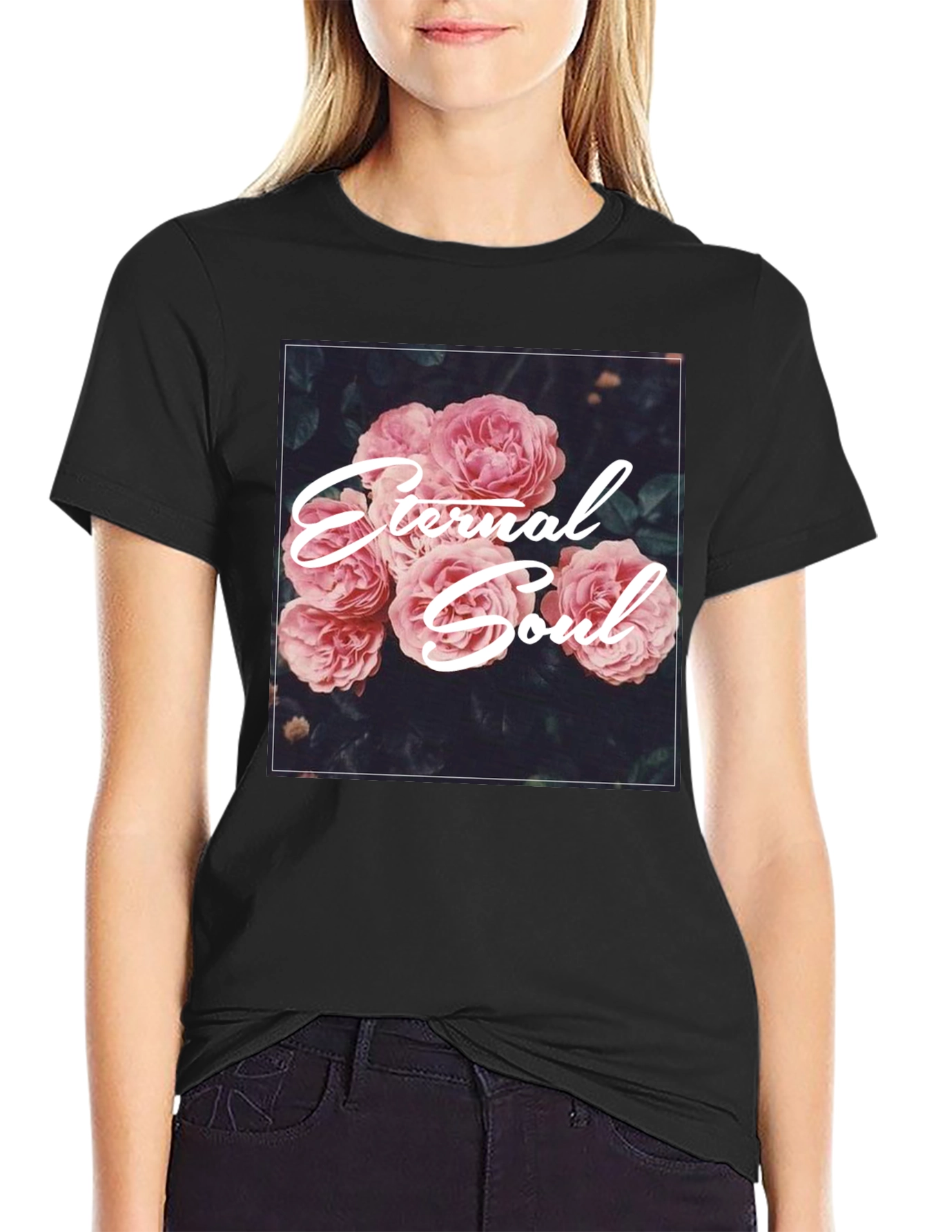 Eternal Soul Floral Graphic T-Shirt