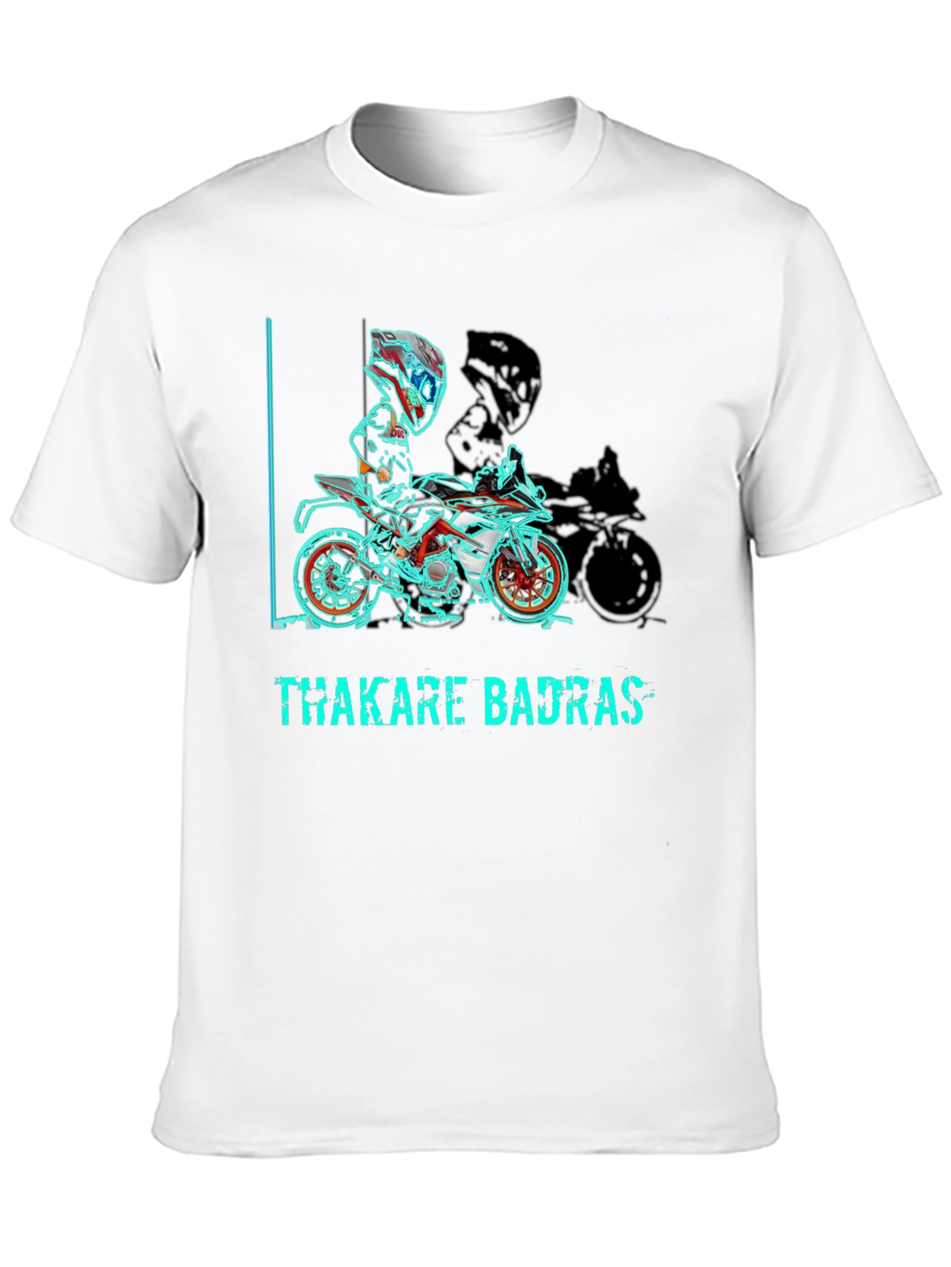 Thakare Badras Graphic Tee - Motorcycle Design
