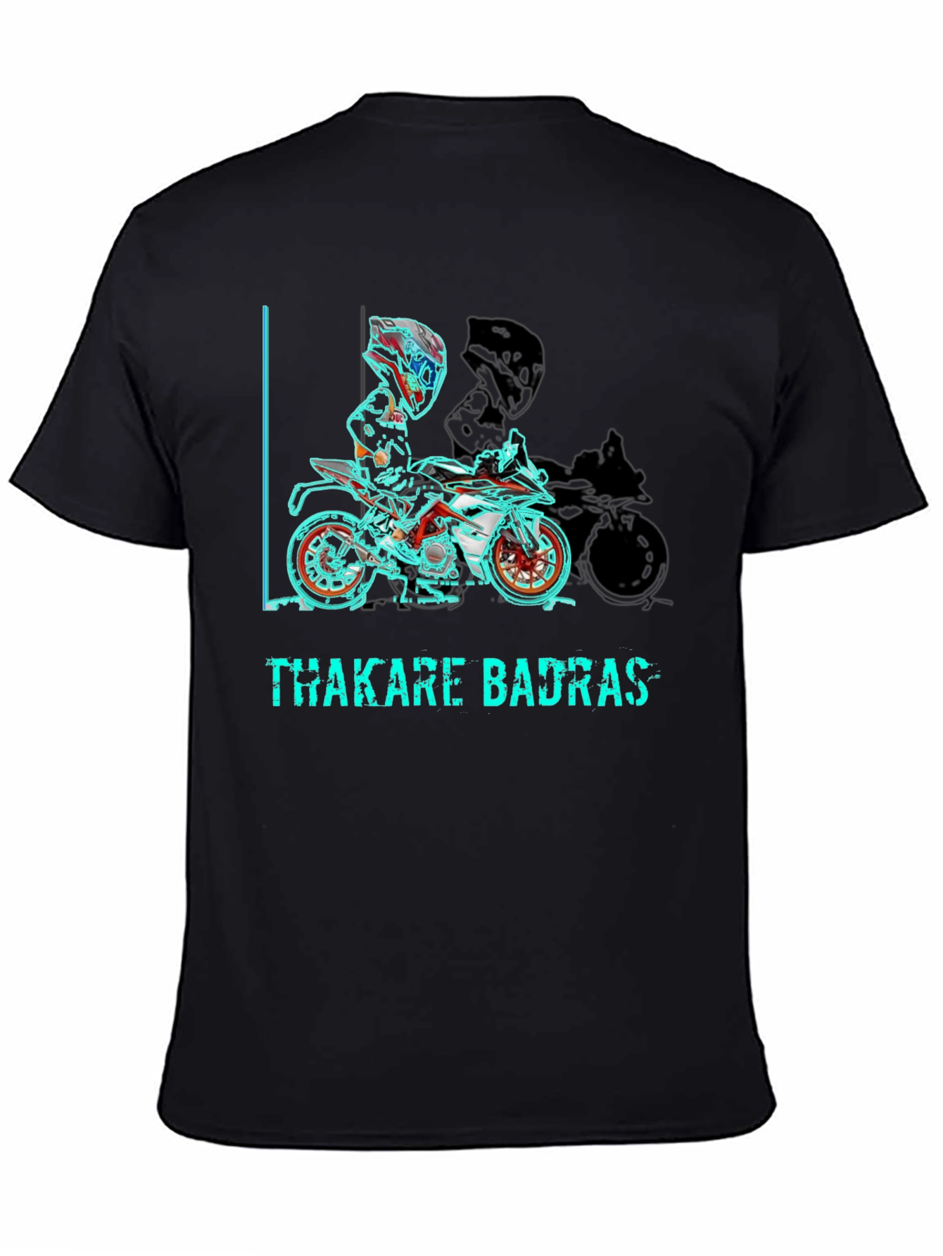 Thakare Badras Graphic Tee - Motorcycle Design