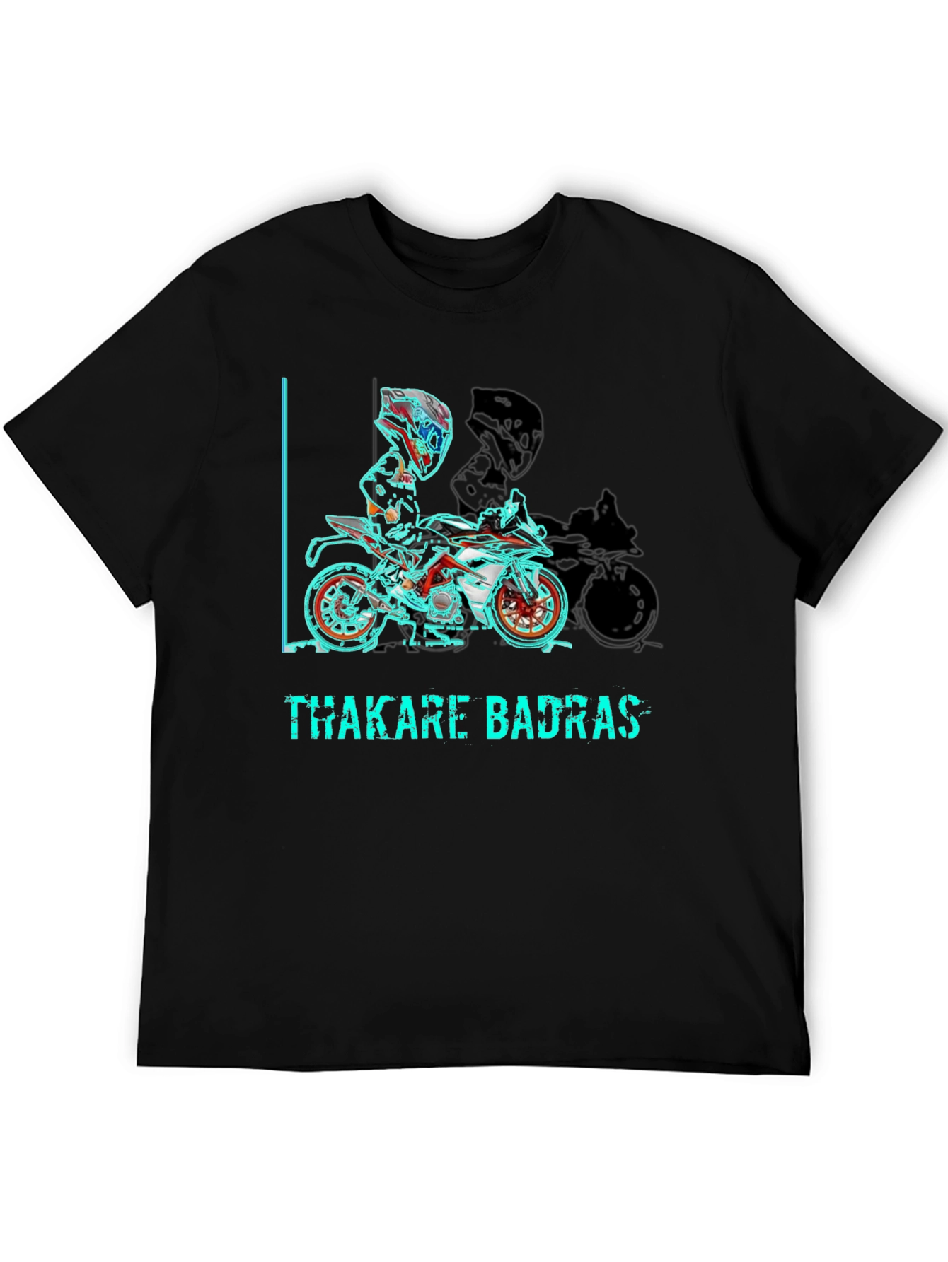 Thakare Badras Graphic Tee - Motorcycle Design