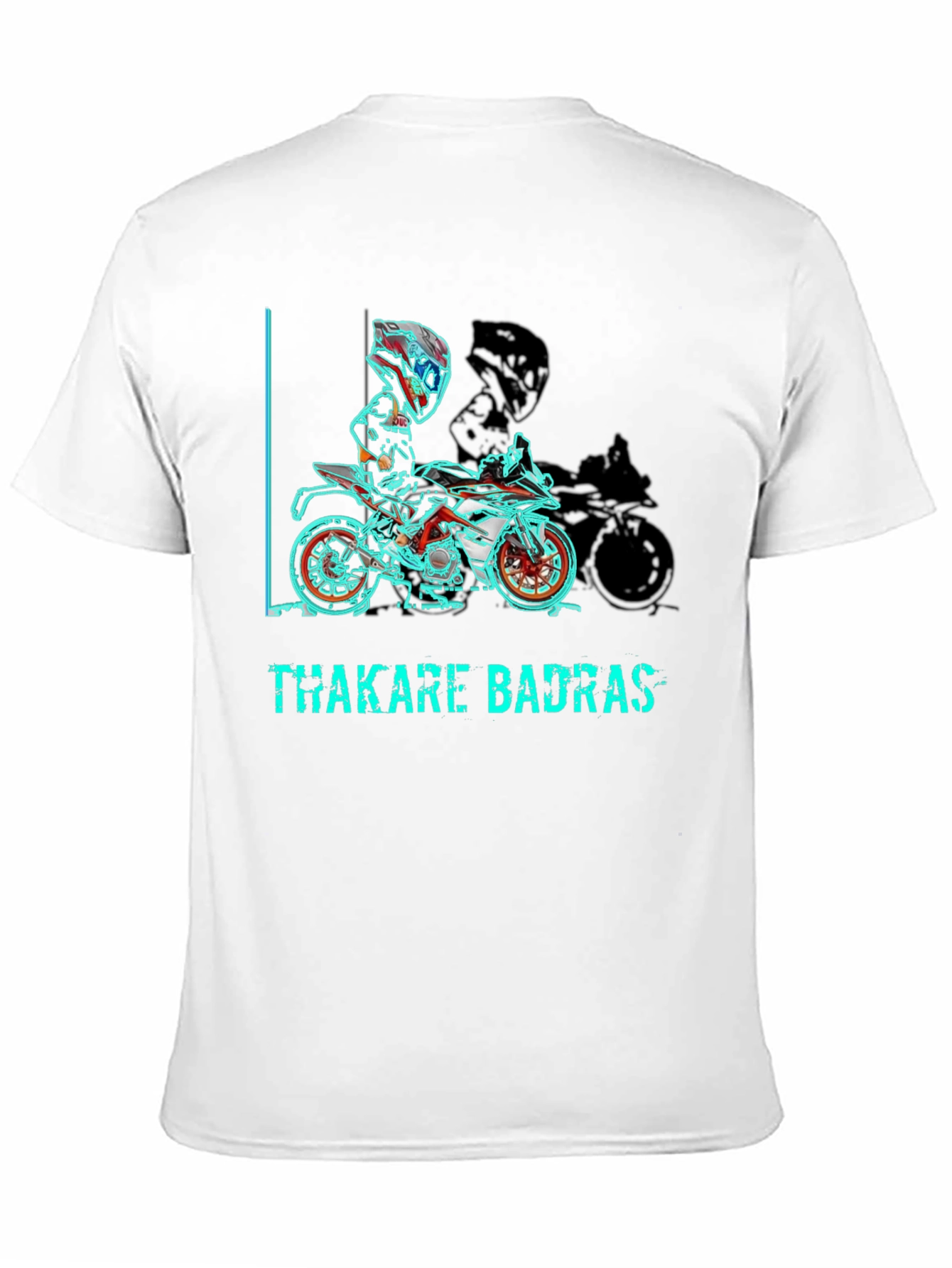 Thakare Badras Graphic Tee - Motorcycle Design