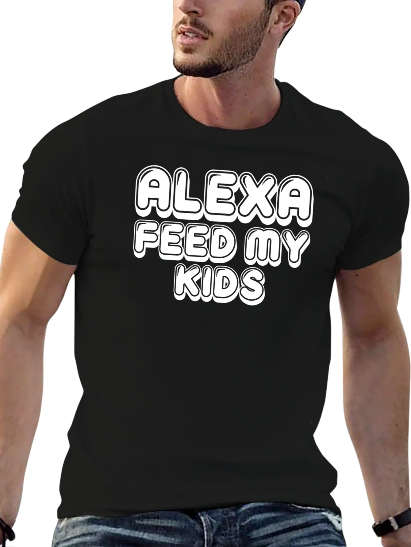 Alexa Feed My Kids T-Shirt - Humorous Parenting Tee