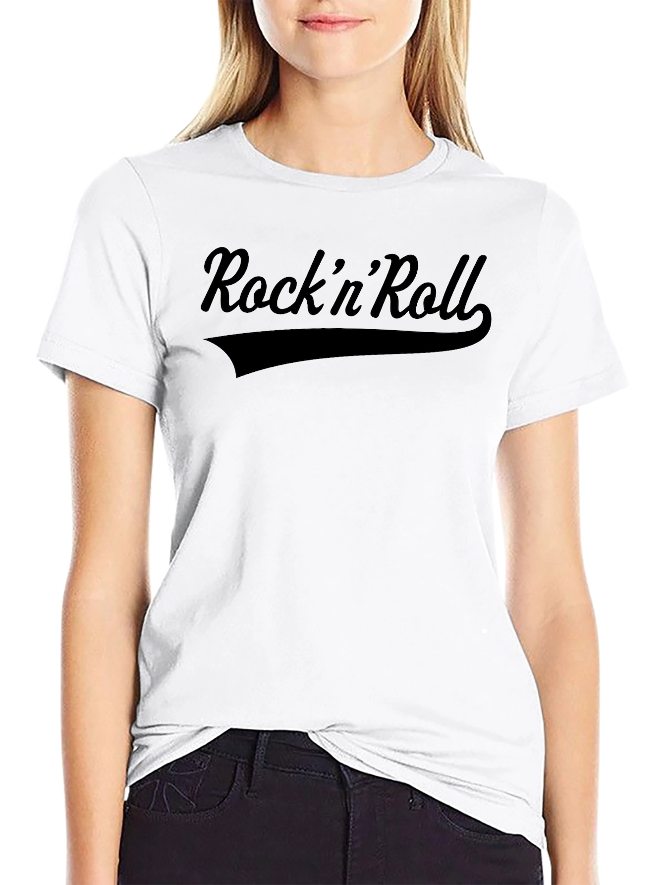 RocknRoll Graphic T-Shirt - Classic Black Tee