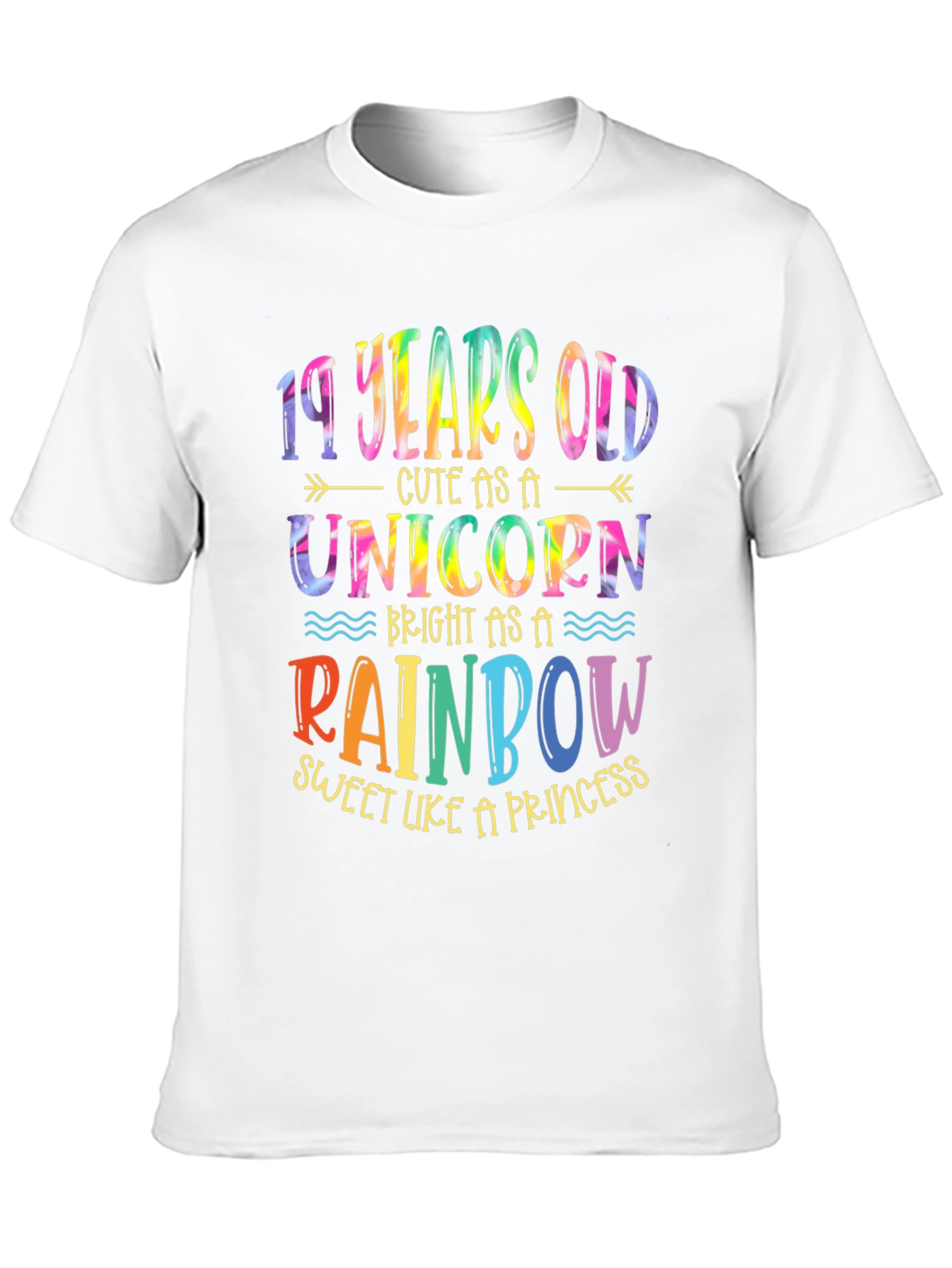 19 Years Old Unicorn Rainbow T-Shirt