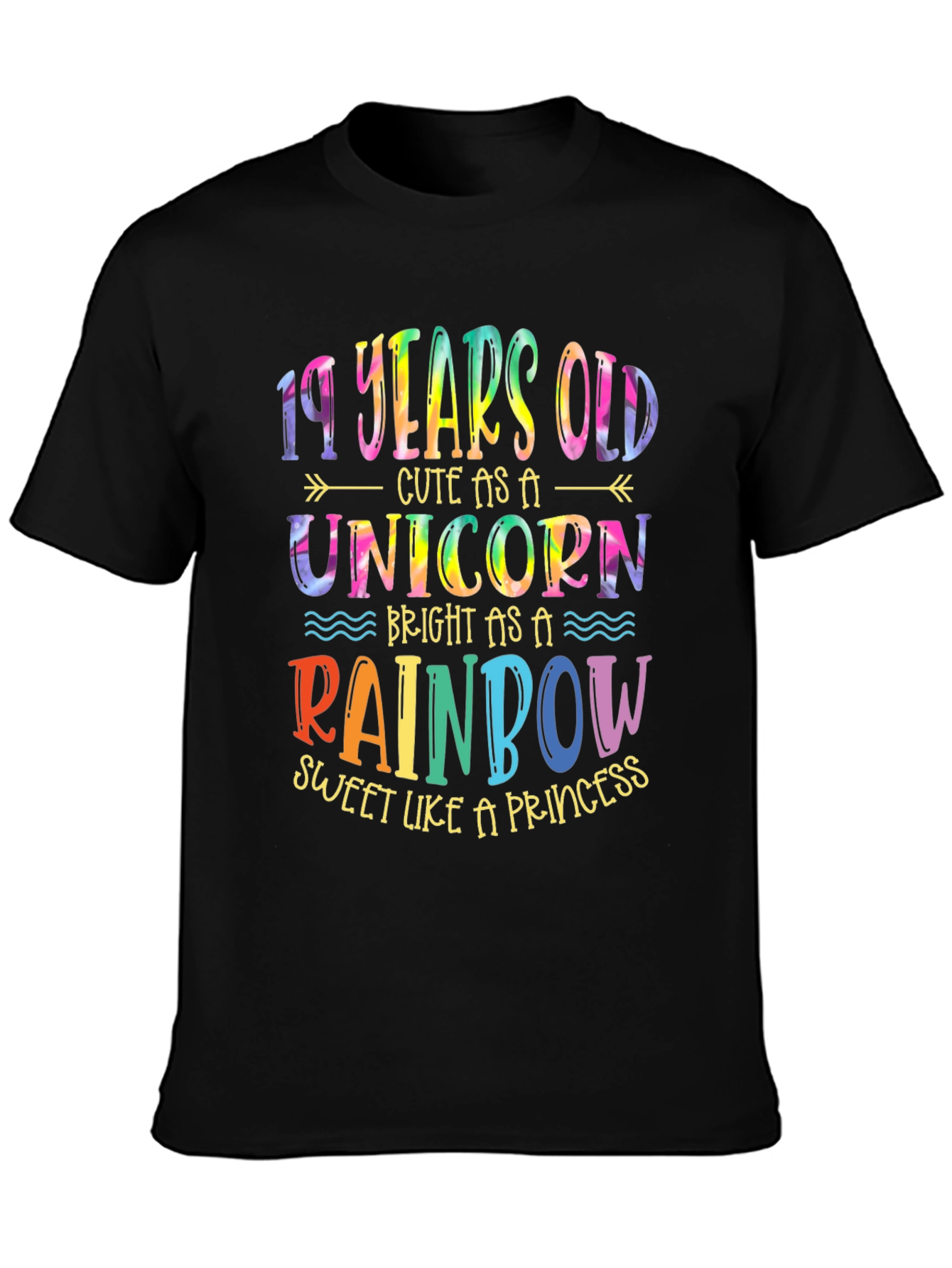 19 Years Old Unicorn Rainbow T-Shirt