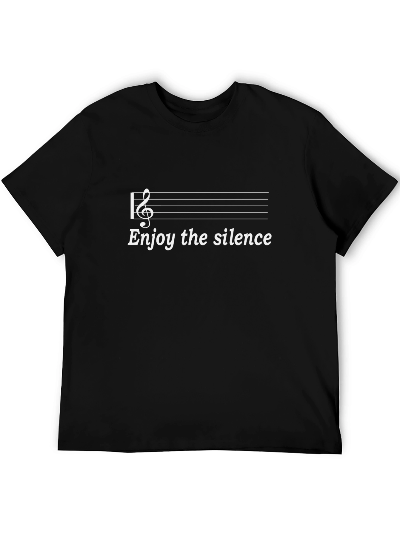 Enjoy the Silence Music T-Shirt - Black