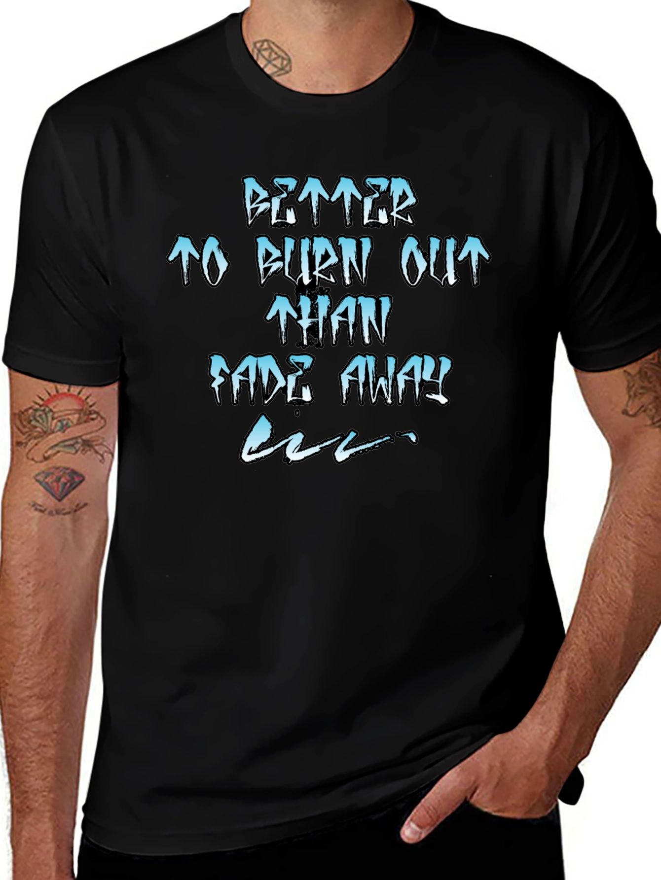 Better Burn Out Tee - Black Graphic T-Shirt