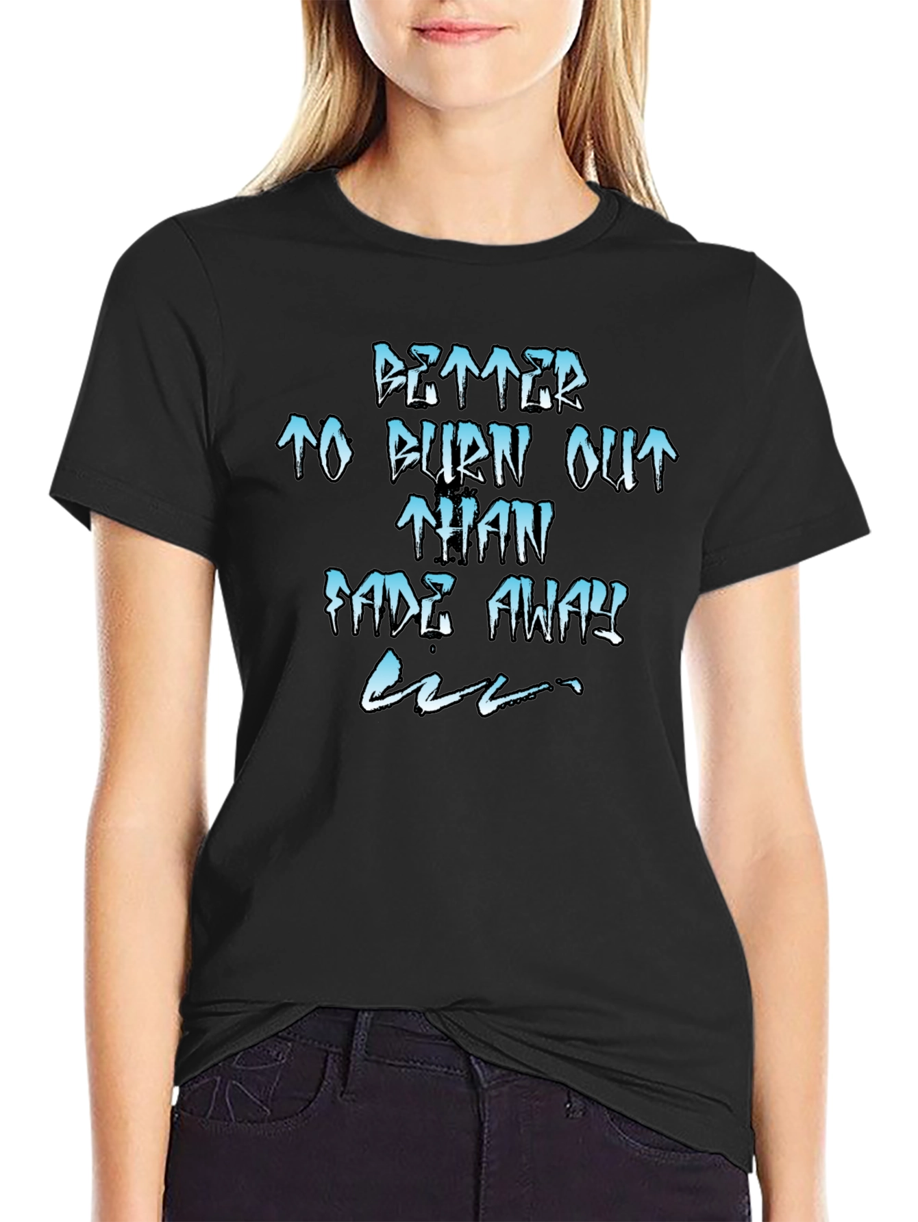 Better Burn Out Tee - Black Graphic T-Shirt