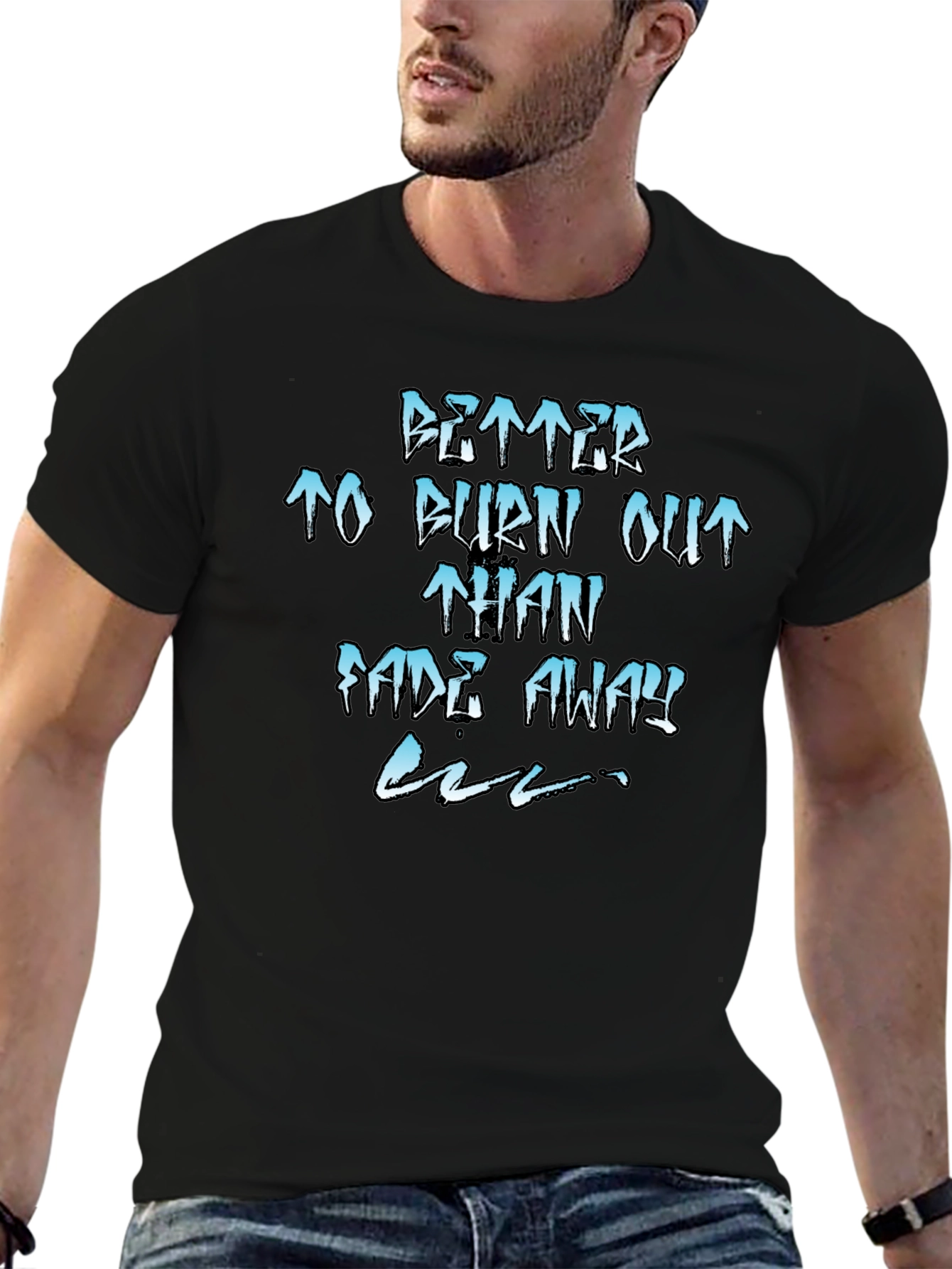 Better Burn Out Tee - Black Graphic T-Shirt