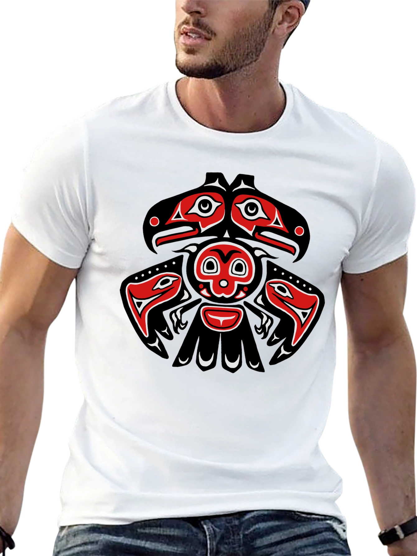 Raven Totem Graphic T-Shirt