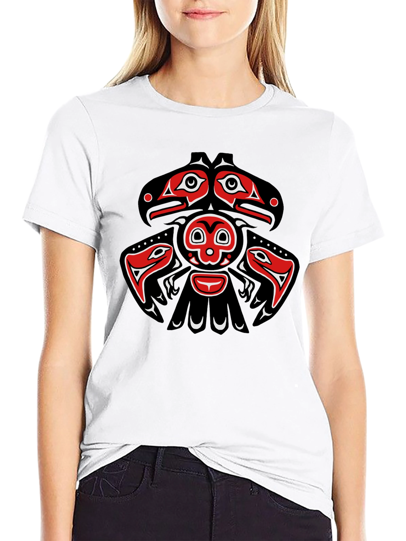 Raven Totem Graphic T-Shirt