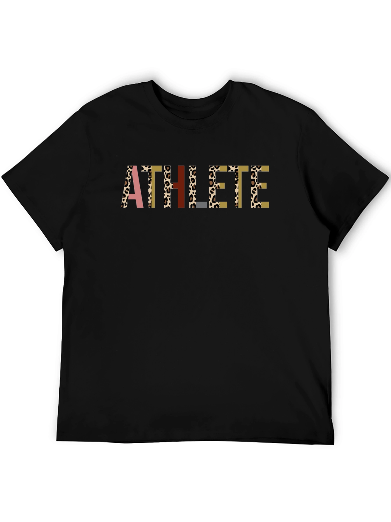 Athlete Graphic Tee - Stylish Black T-Shirt