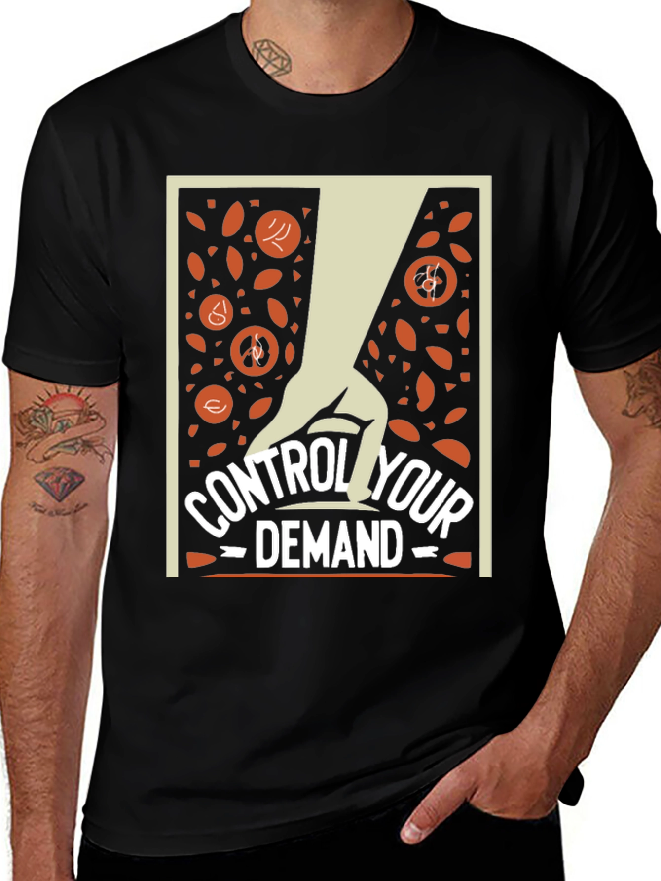 Control Your Demand T-Shirt - Stylish Graphic Tee