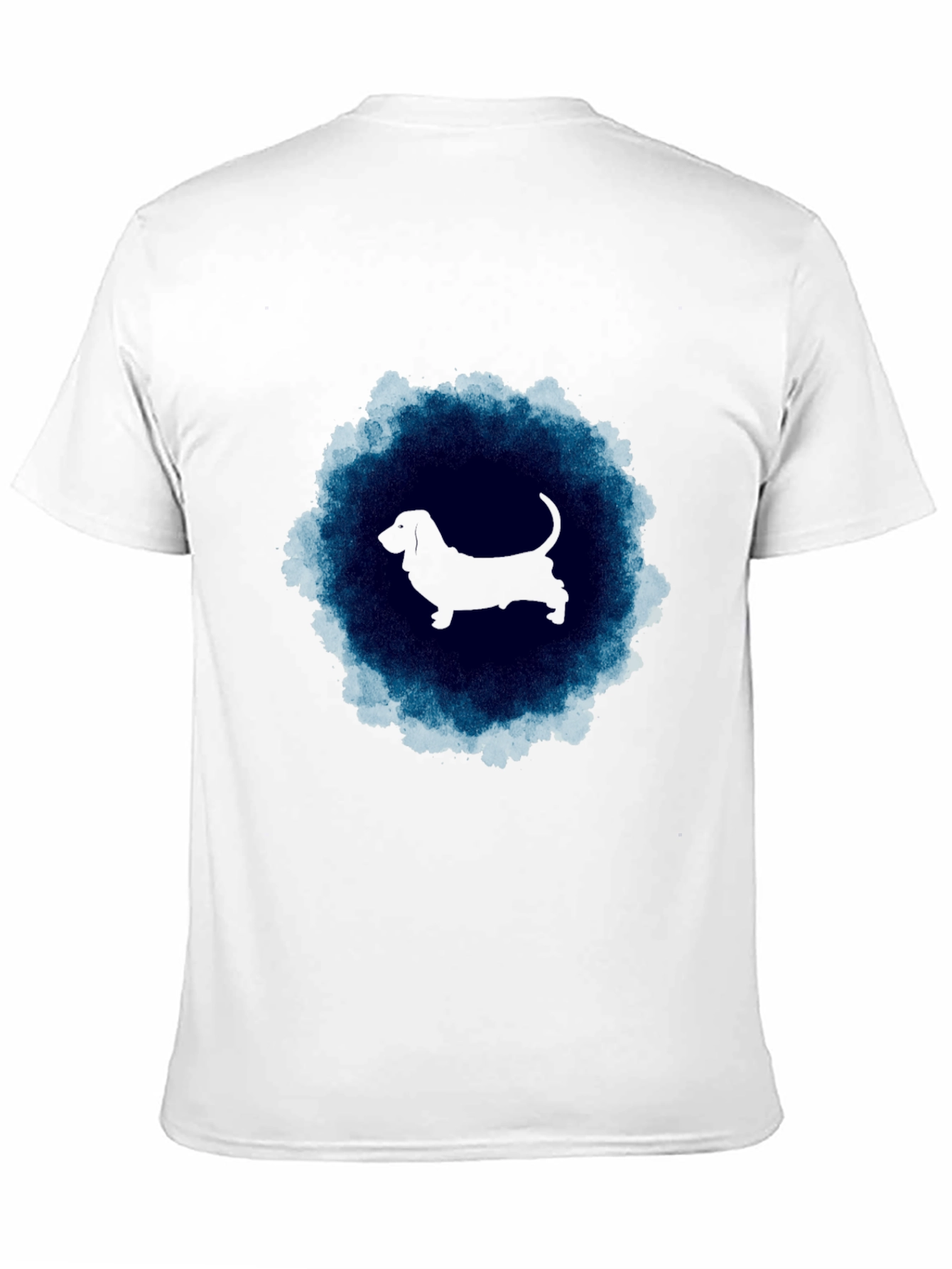 Dog Silhouette Graphic T-Shirt - Modern Style