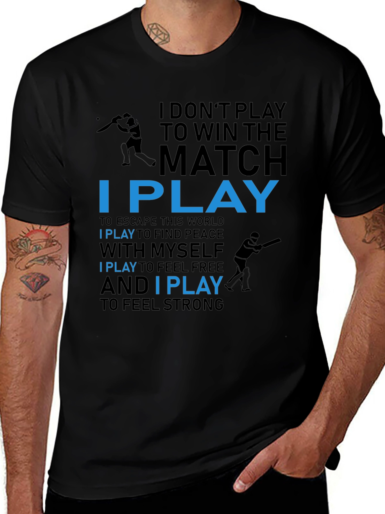 Motivational I Play Graphic Tee